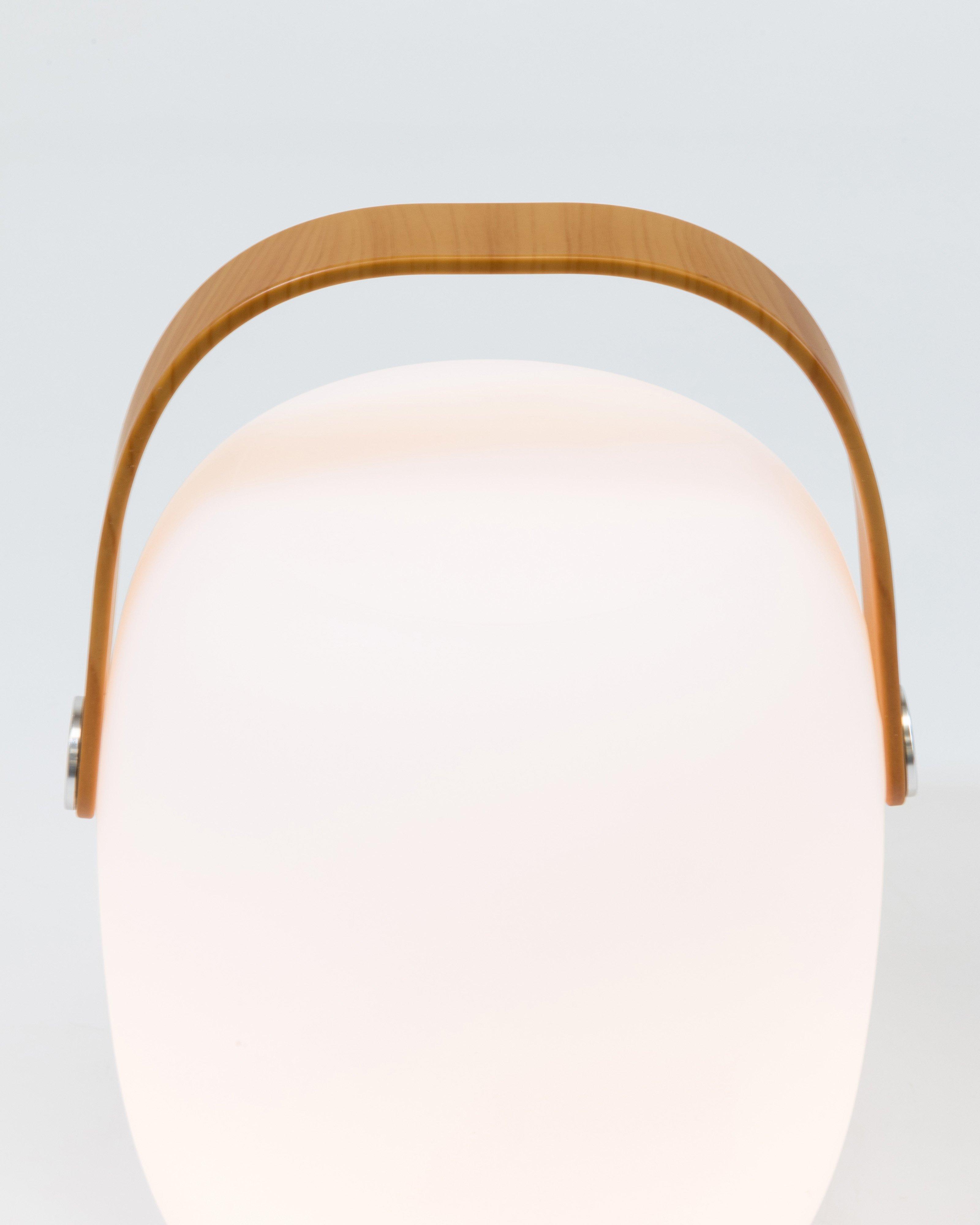 Bon Bon Oval Rechargeable Table Lamp -  White