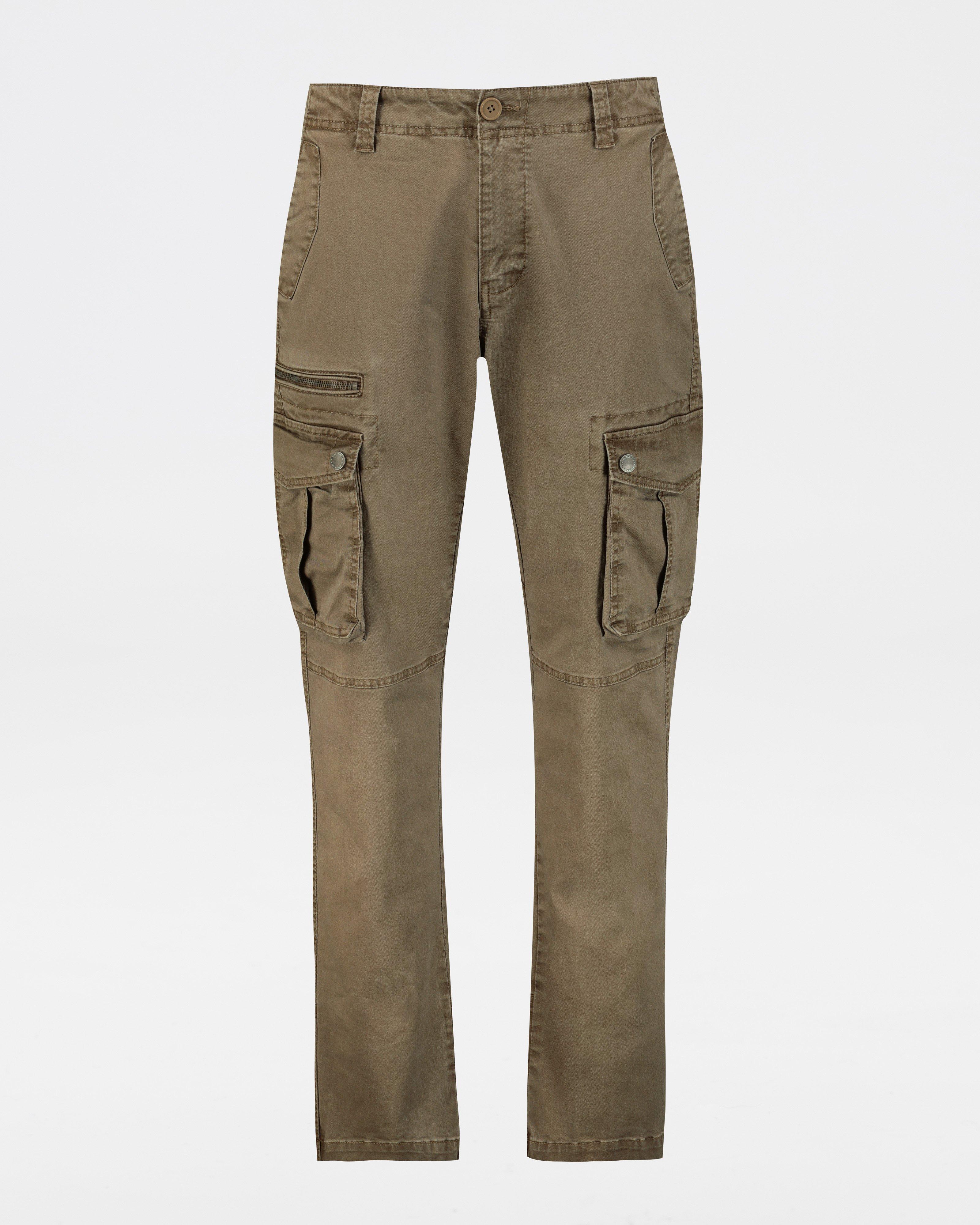 K-Way Elements Men's Jax Cotton Utility Pants -  Brown