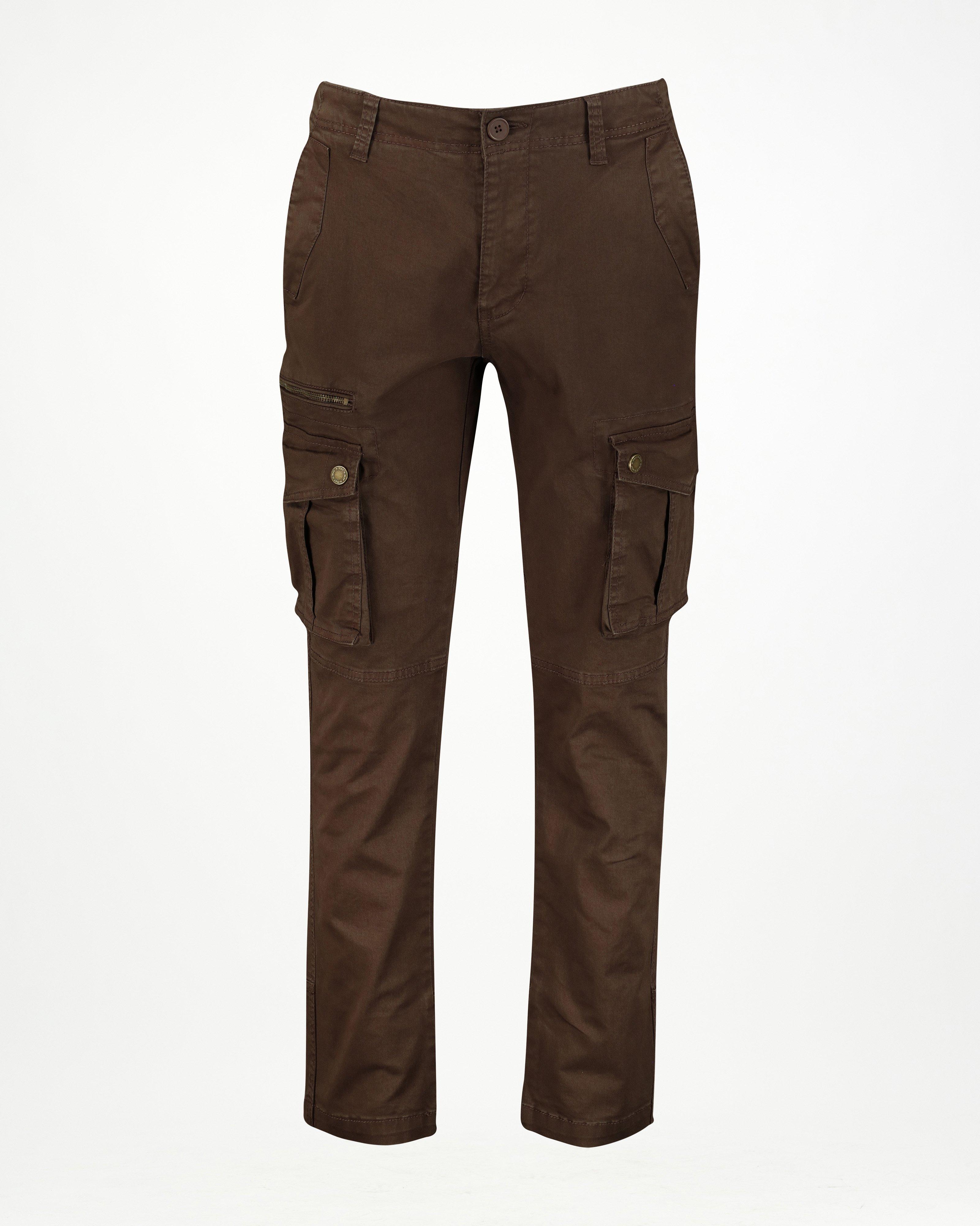 K-Way Elements Men's Jax Cotton Utility Pants -  Chocolate