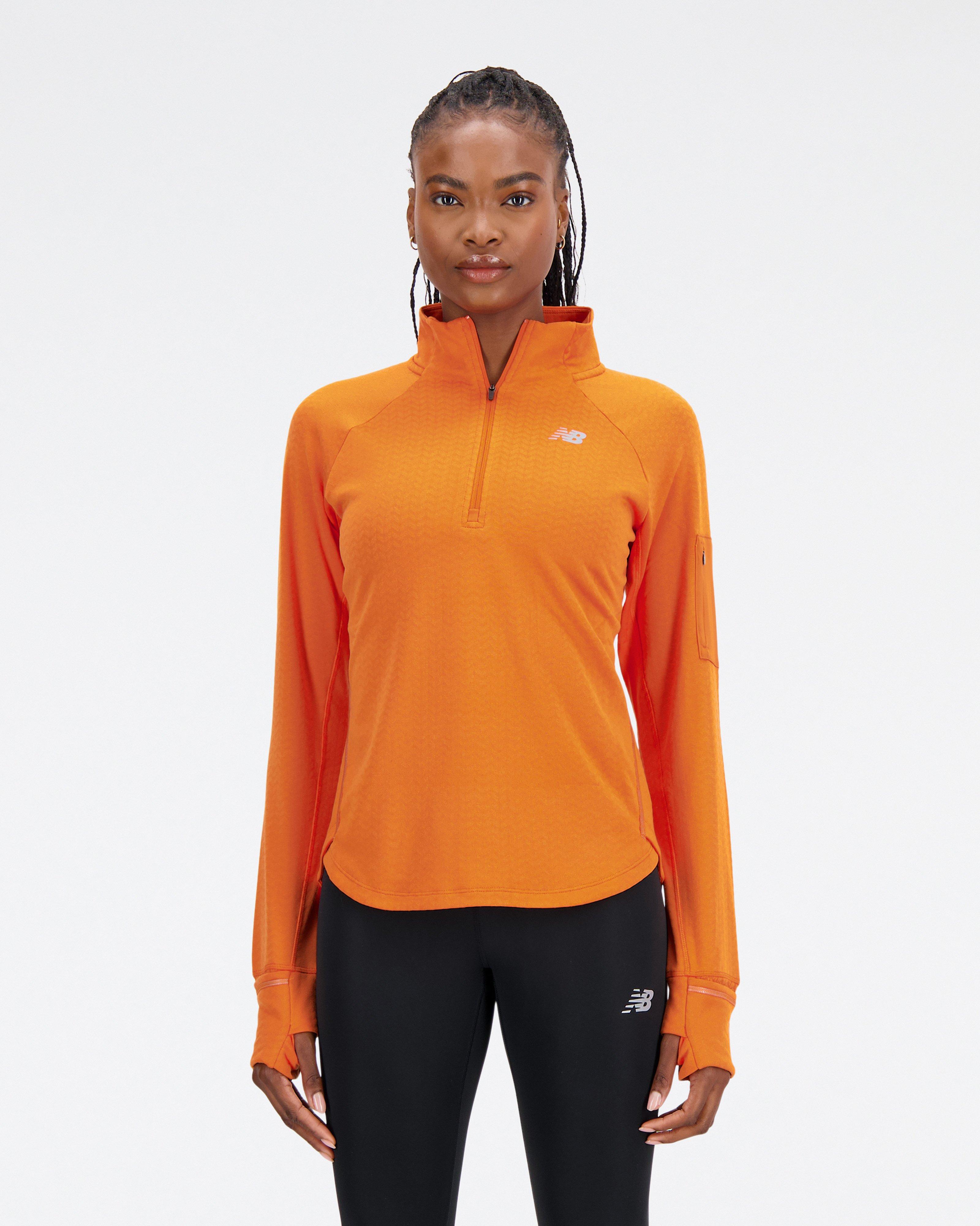 New Balance Women’s Impact Run ¼ Zip Top -  Orange