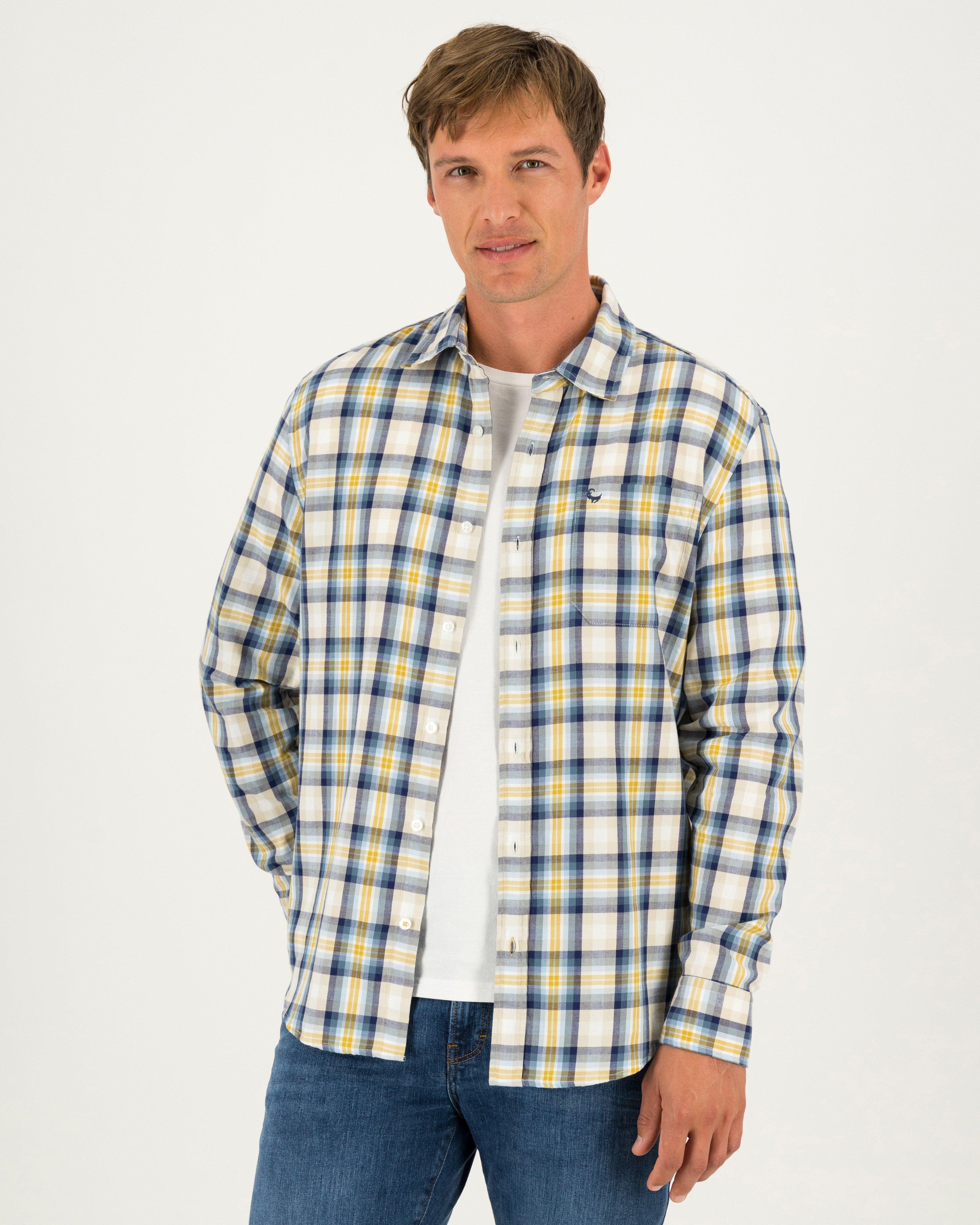 Men's Andrew Regular Fit Check Shirt -  Blue