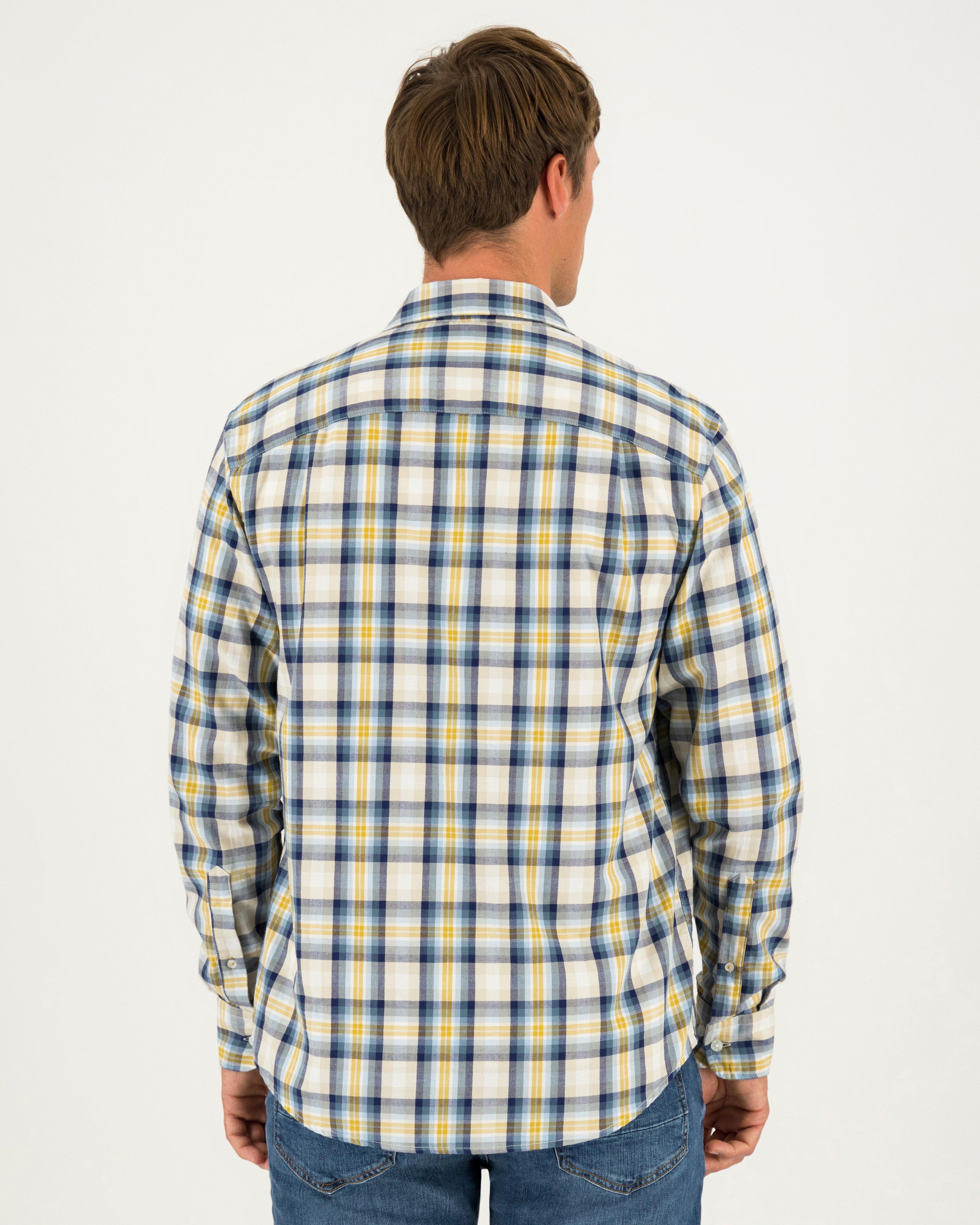 Men's Andrew Regular Fit Check Shirt -  Blue