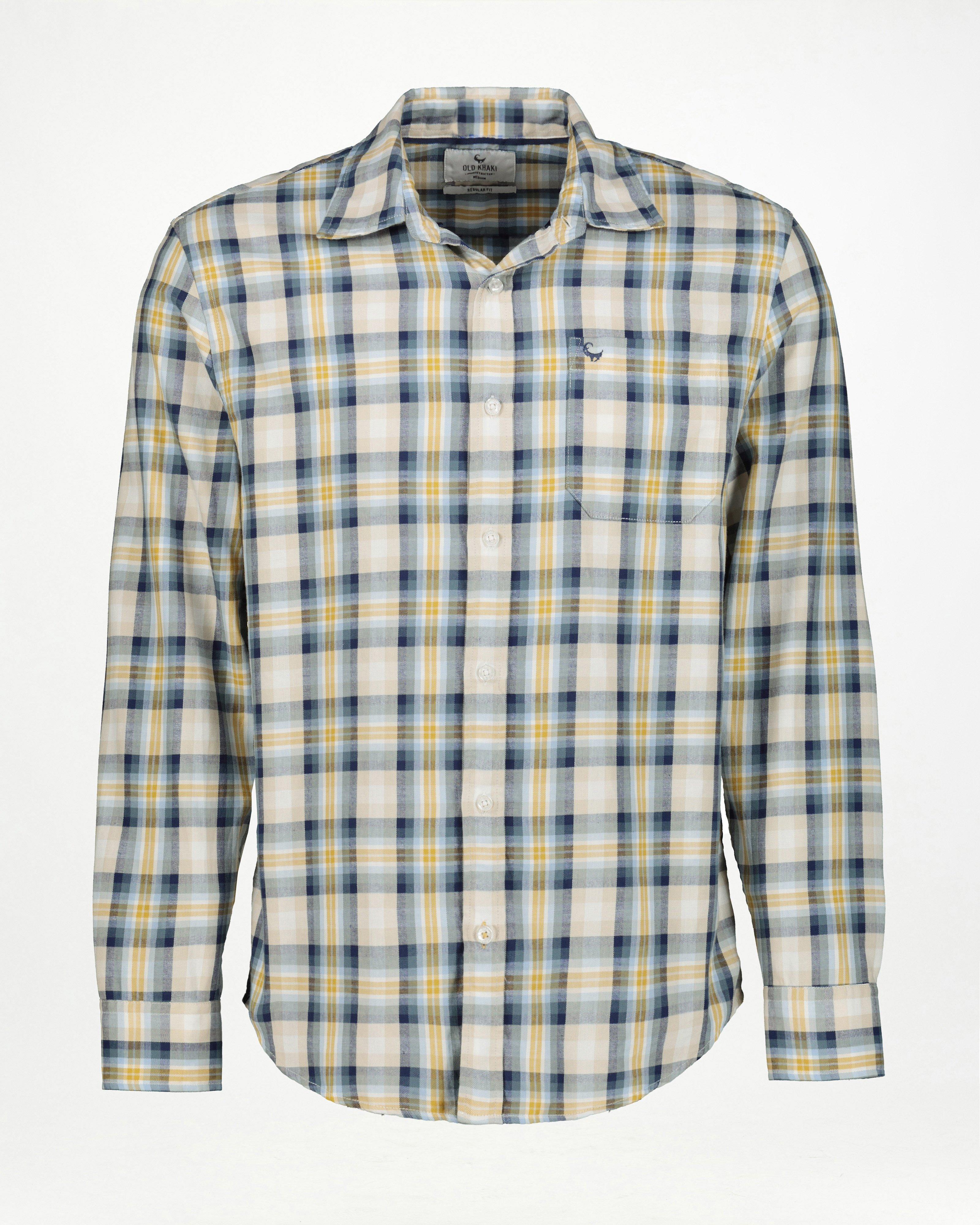 Men's Andrew Regular Fit Check Shirt -  Blue