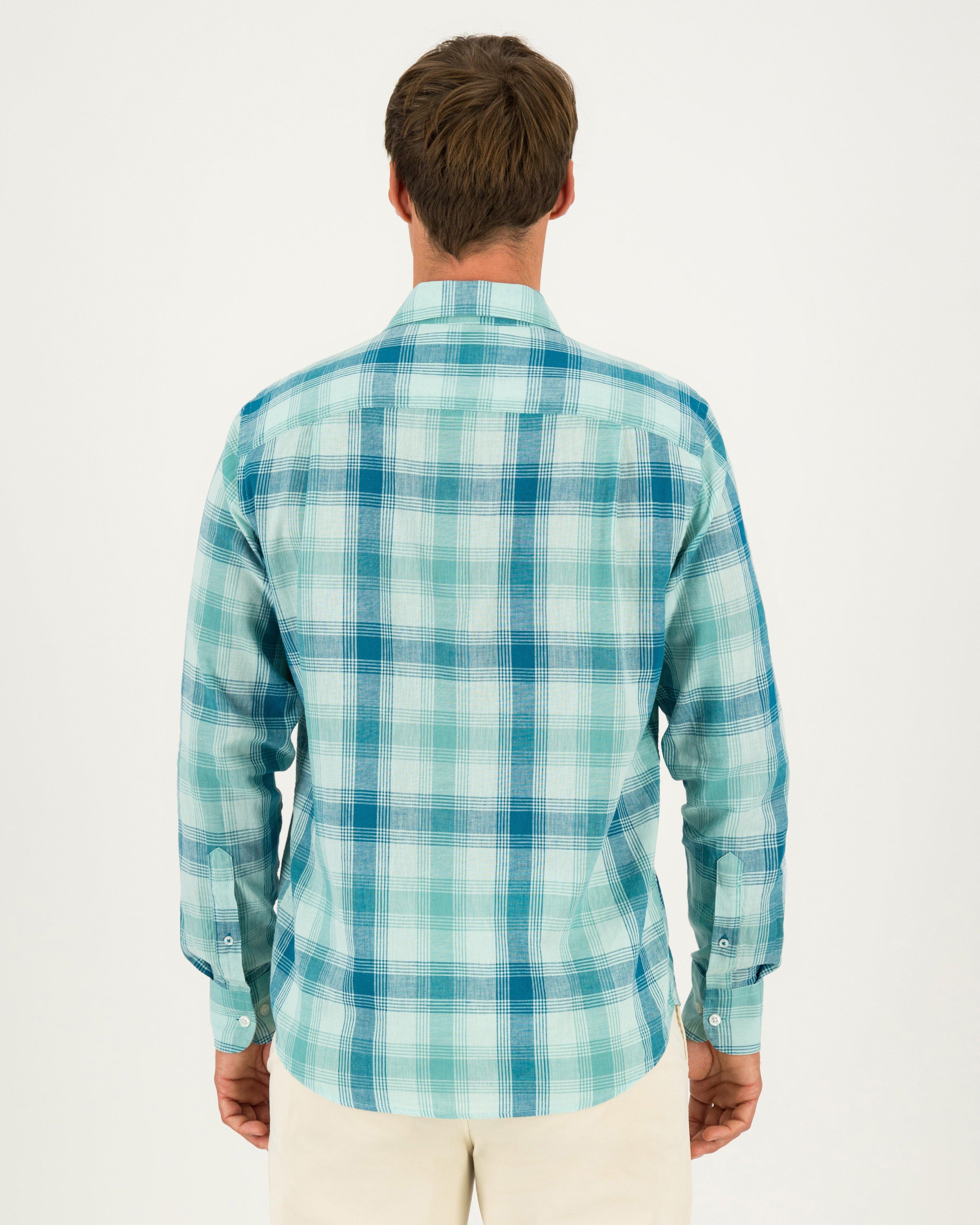 Old Khaki Men's Jerry Regular Fit Cotton Shirt -  Aqua