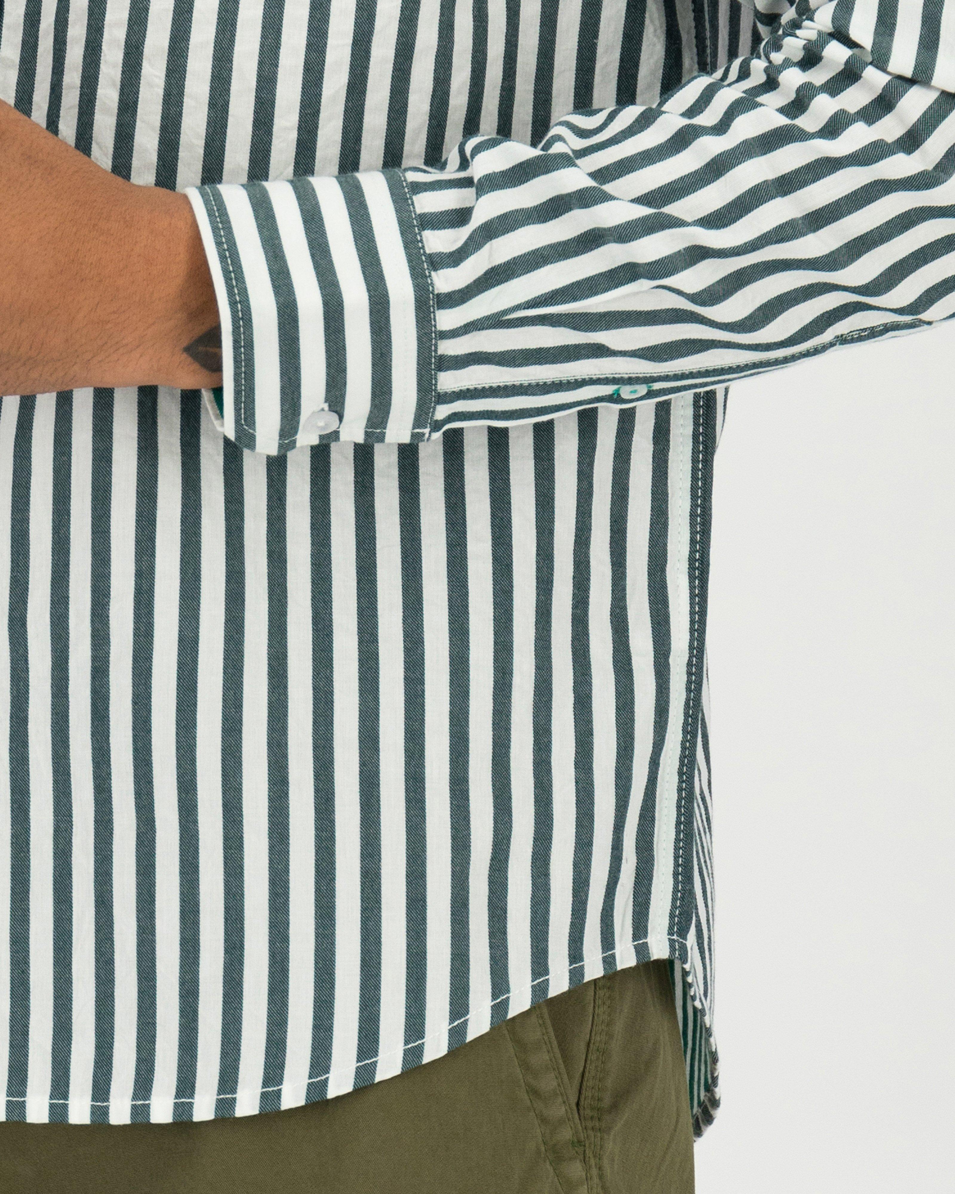 Old Khaki Colt Striped Shirt -  Green