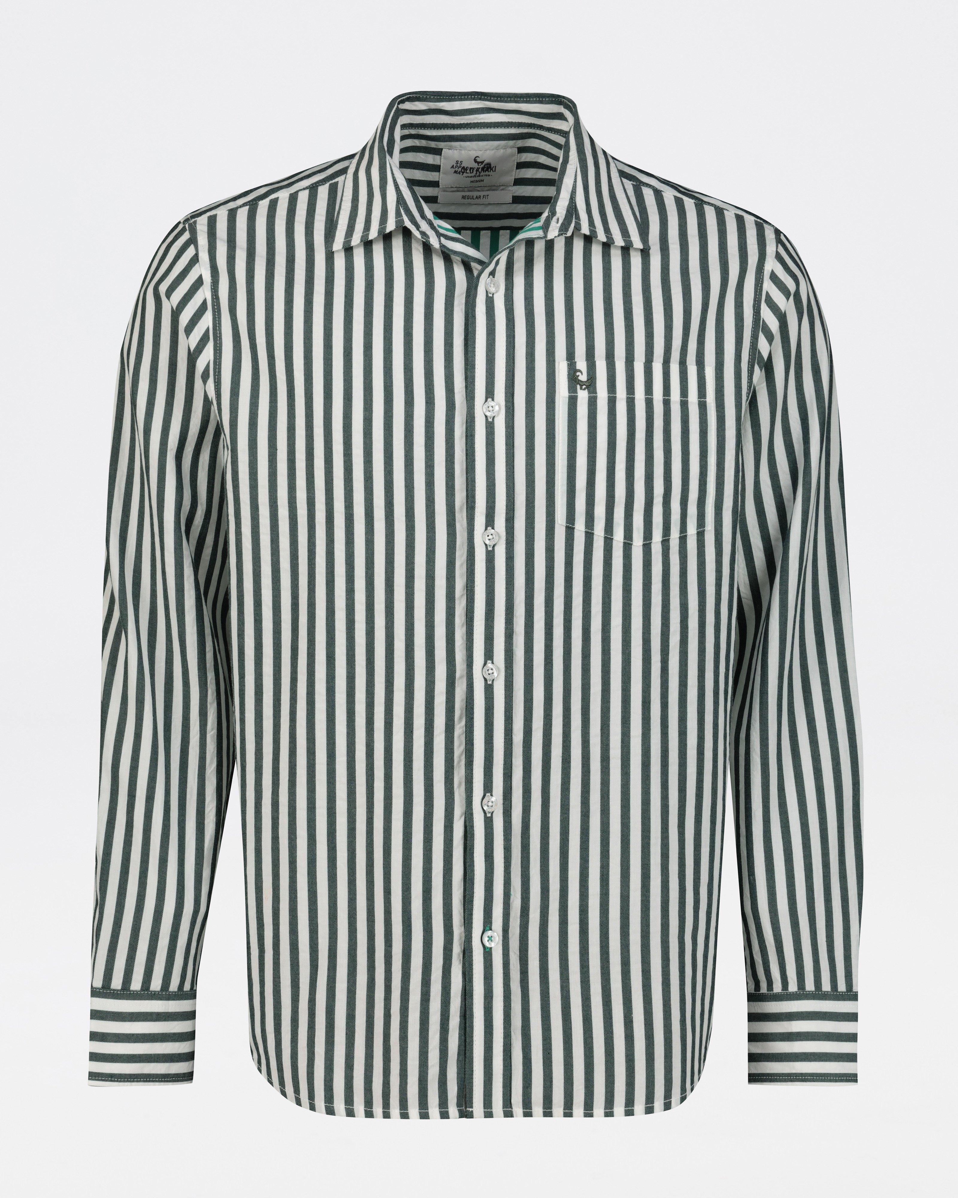 Old Khaki Colt Striped Shirt -  Green