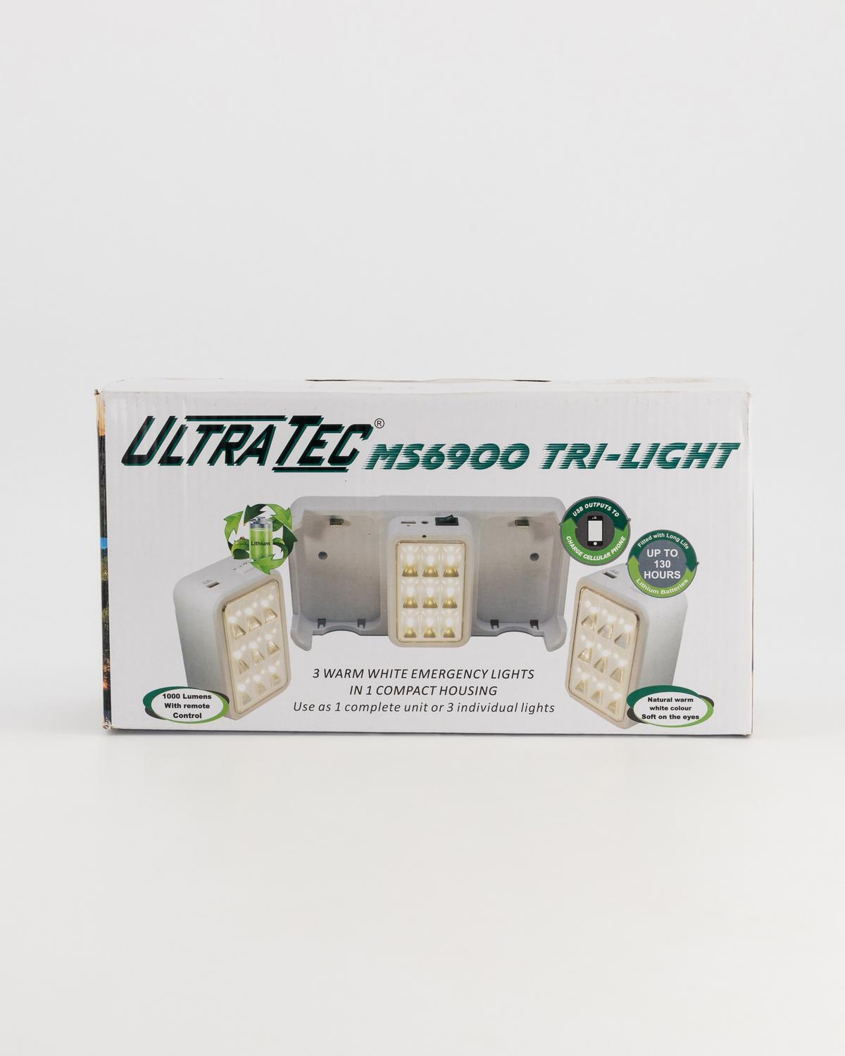 Ultra-Tec Tri-Light 3-Piece Lithium Lantern -  White