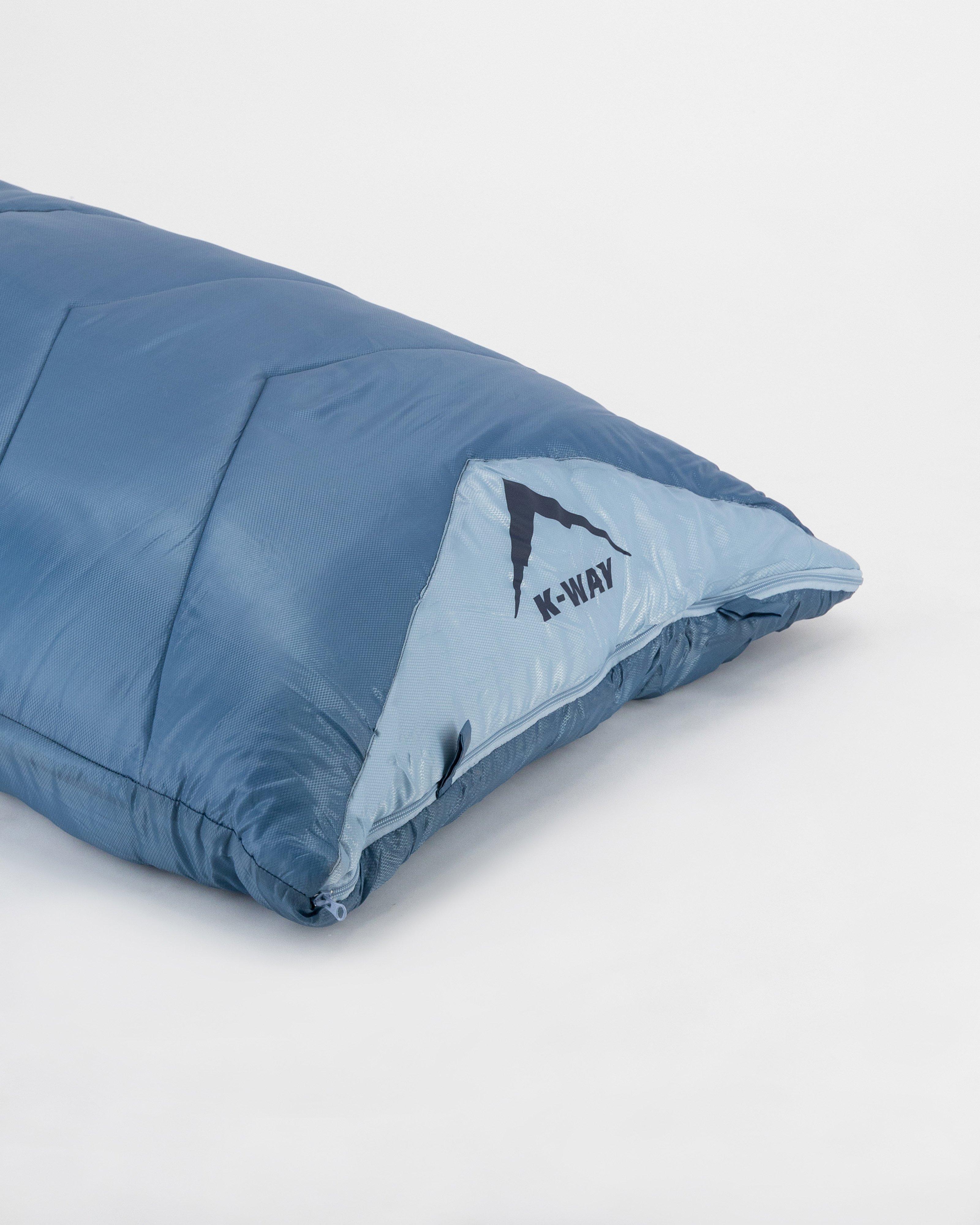 K-Way Approach Plus Cowl Sleeping Bag -  Mid Blue