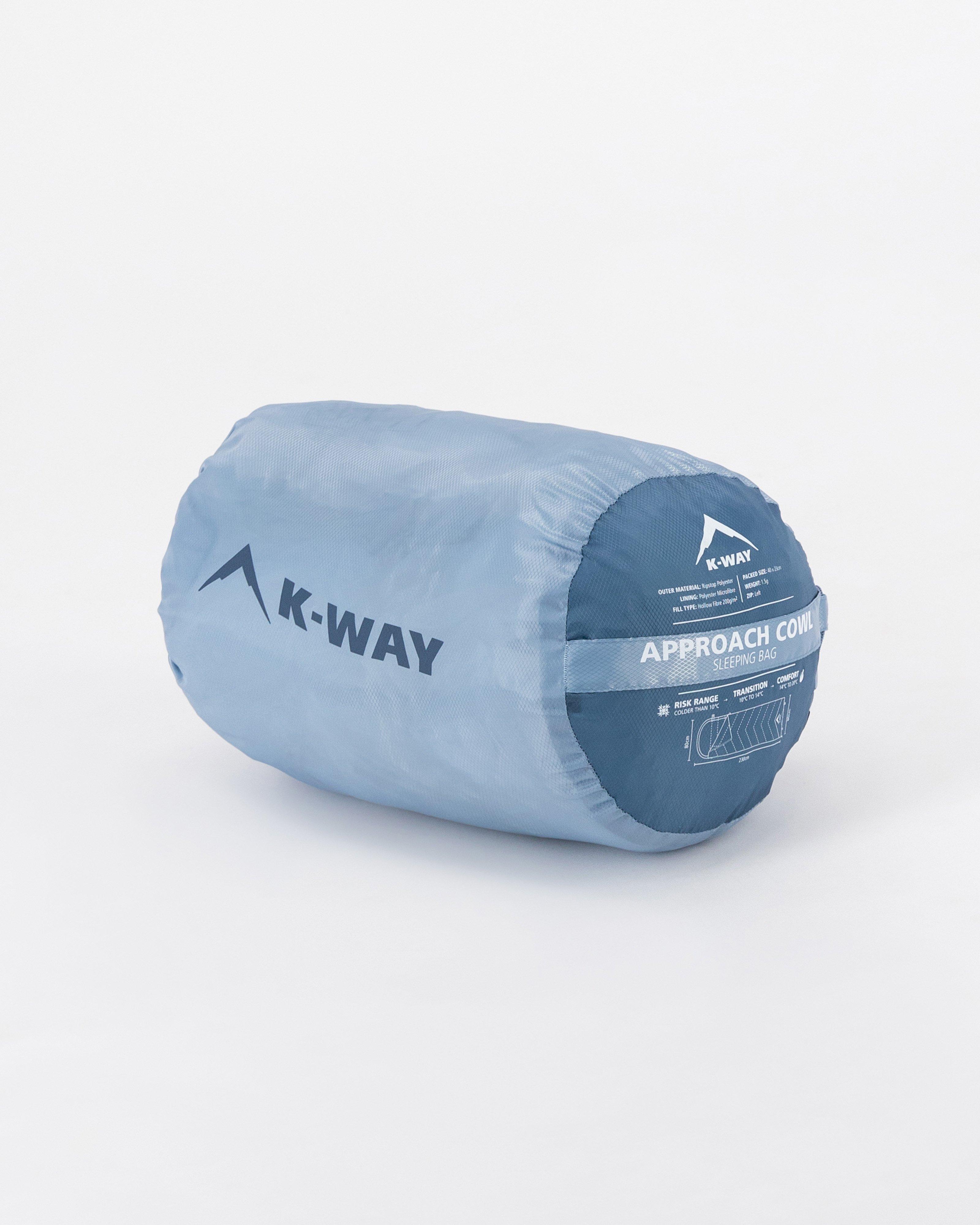 K-Way Approach Plus Cowl Sleeping Bag -  Mid Blue