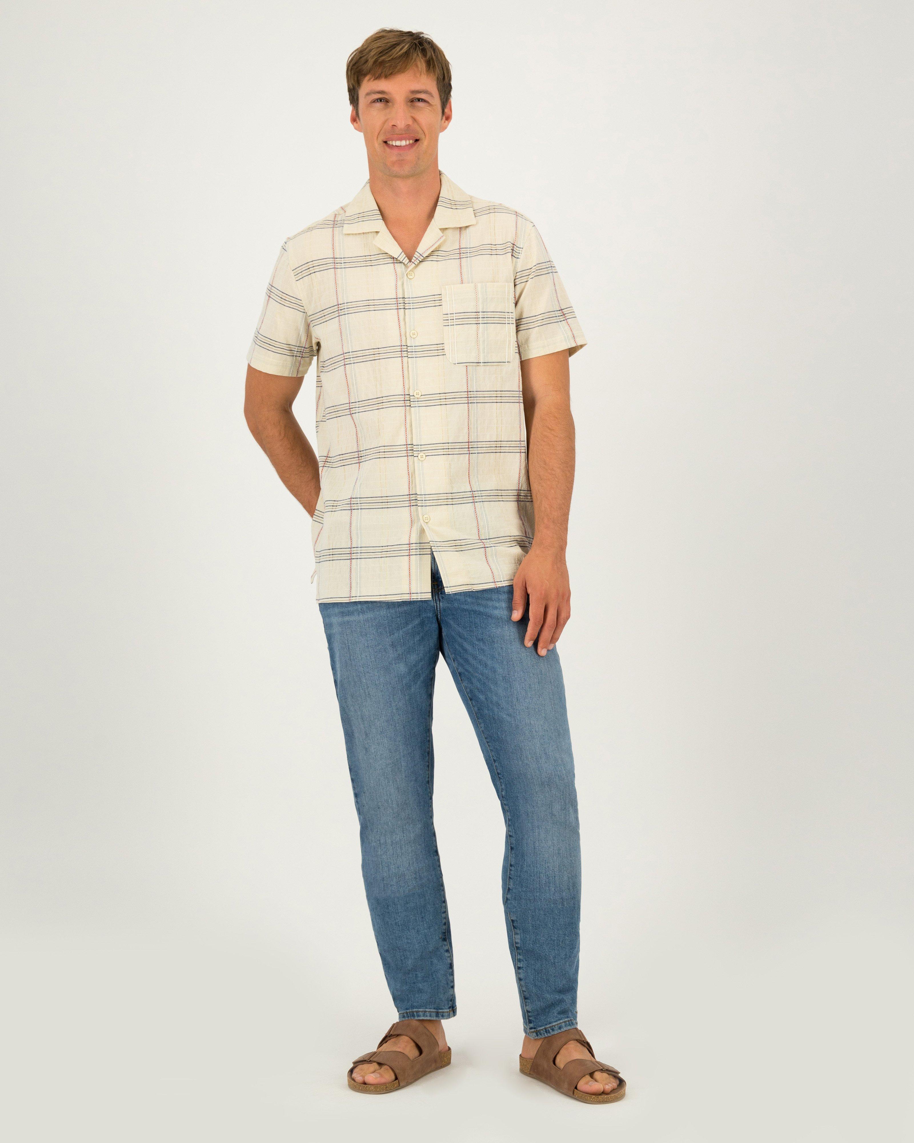 Men's Zac Regular Fit Shirt -  Stone