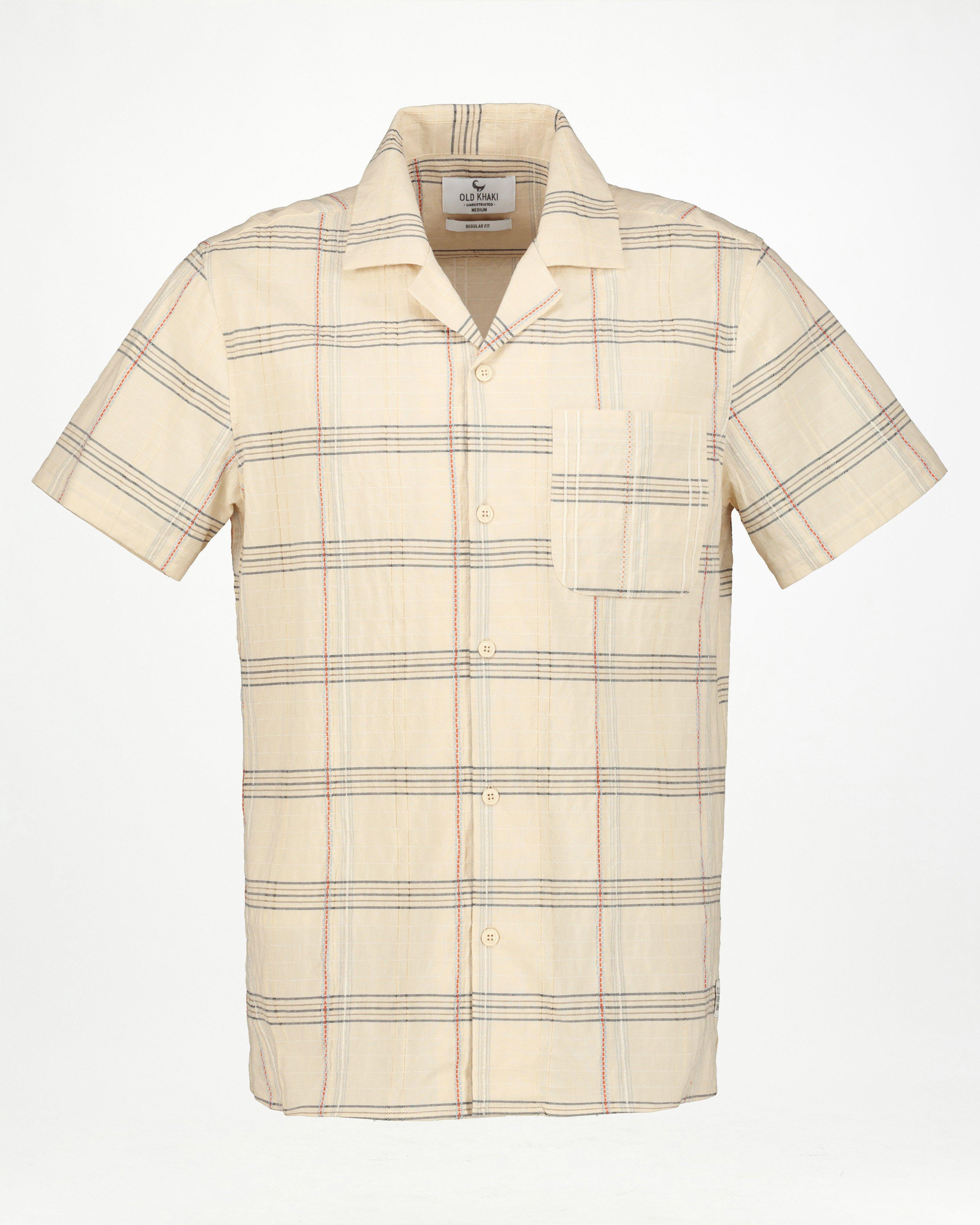 Men's Zac Regular Fit Shirt -  Stone
