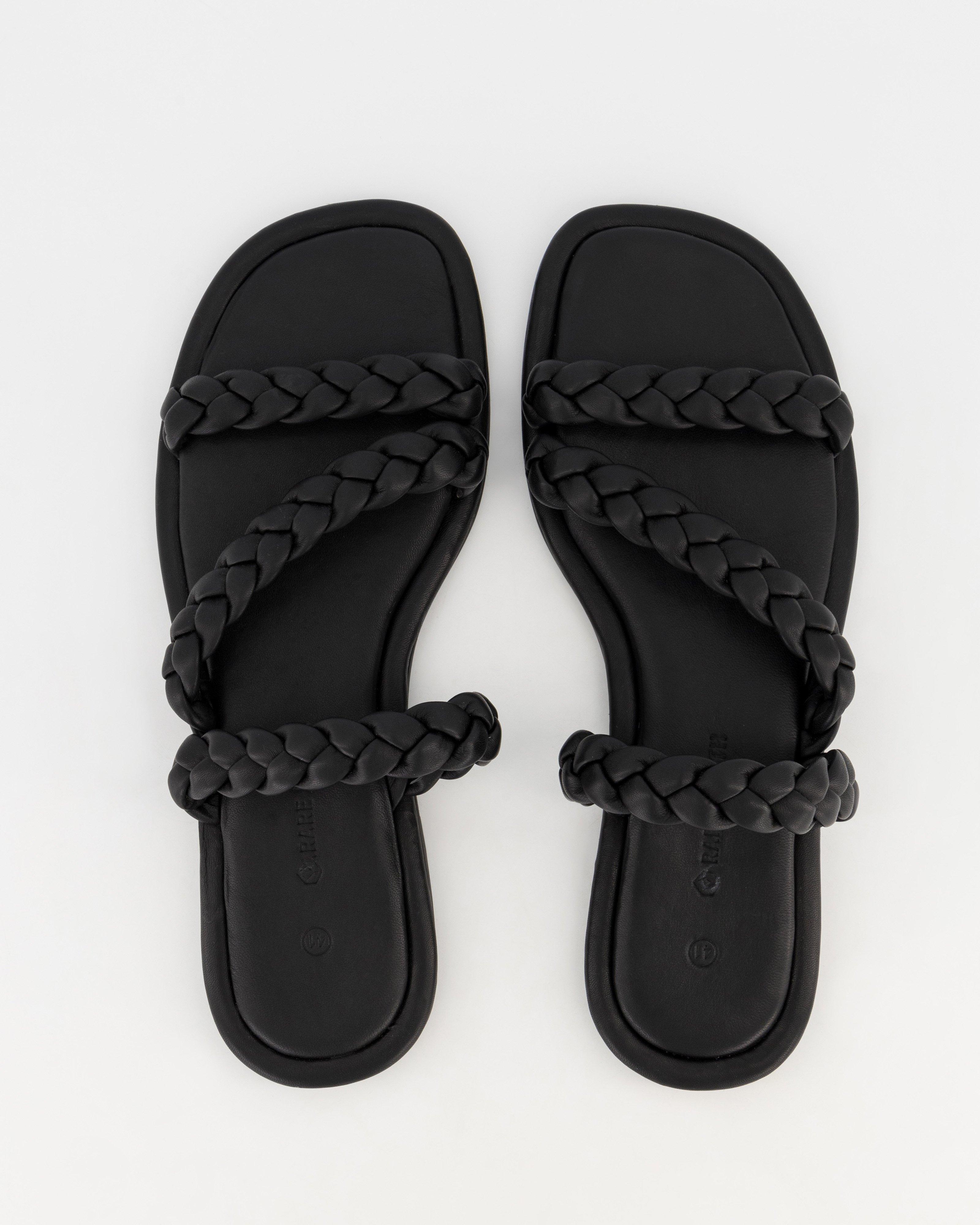 Rare Earth Women's Braided Sandals -  Black