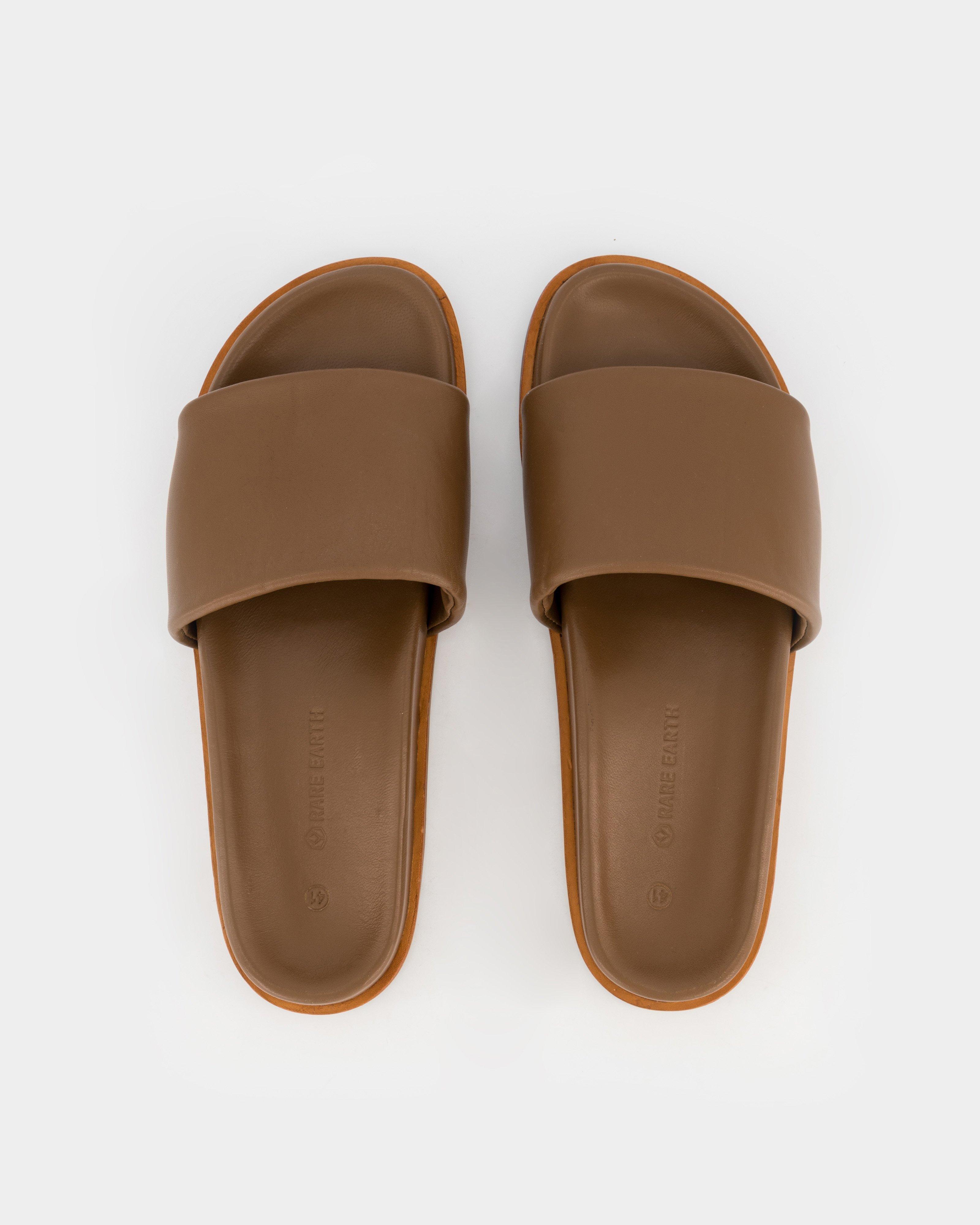 Rare Earth Women's Comfort Slides -  Tan