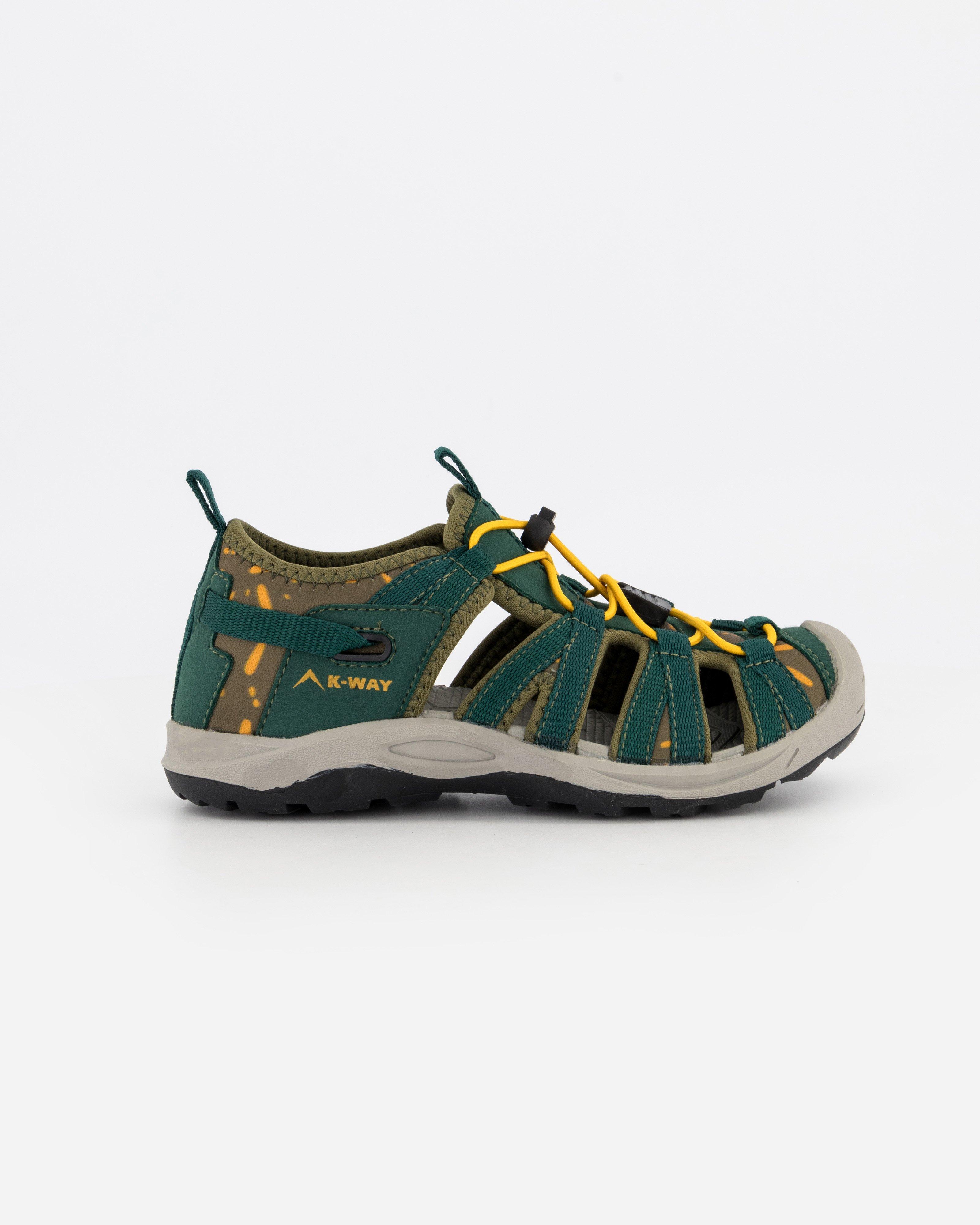 K-Way Kids Stream Sandals -  Olive