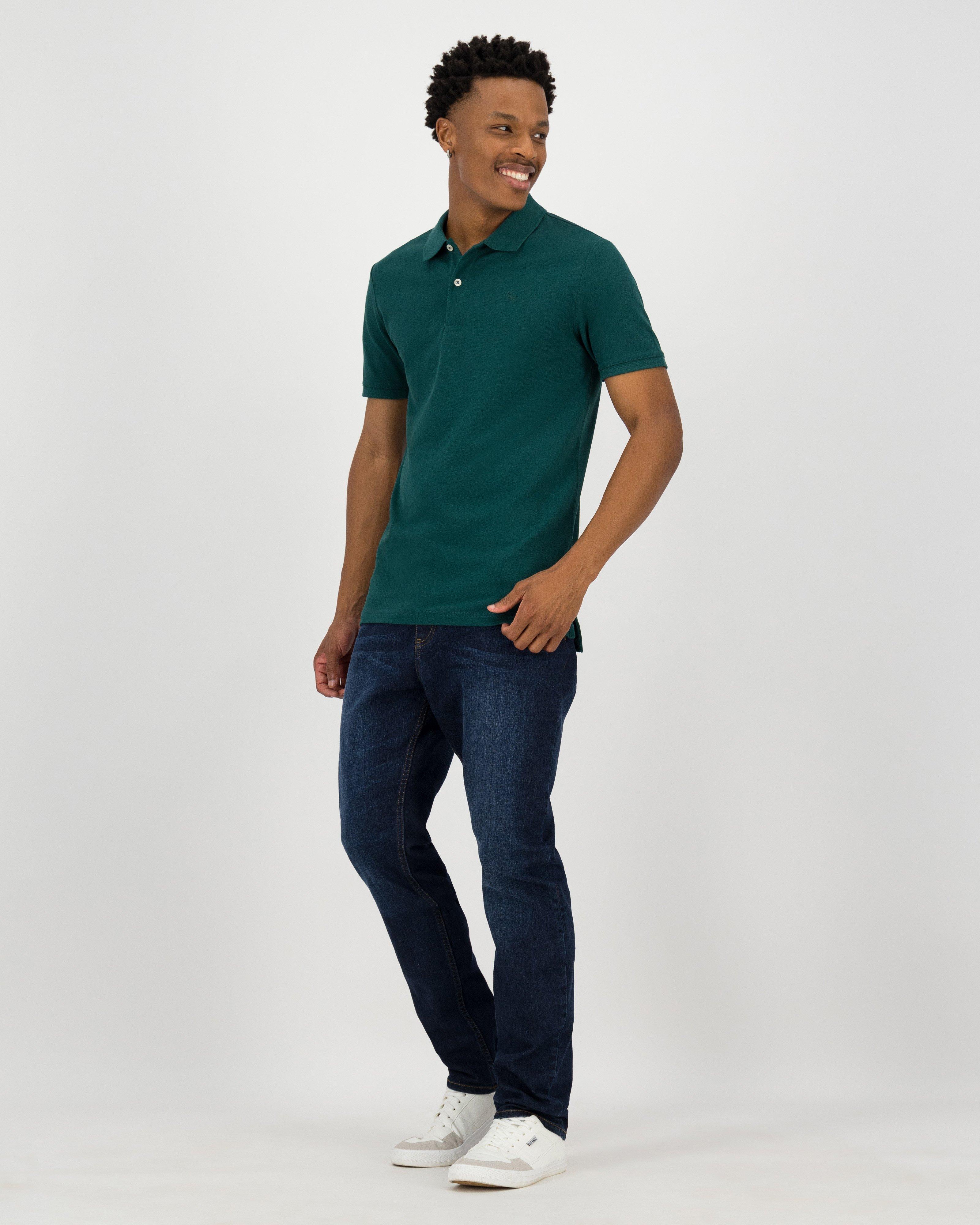 Old Khaki Men's Otis Relaxed Golfer -  Bottle Green