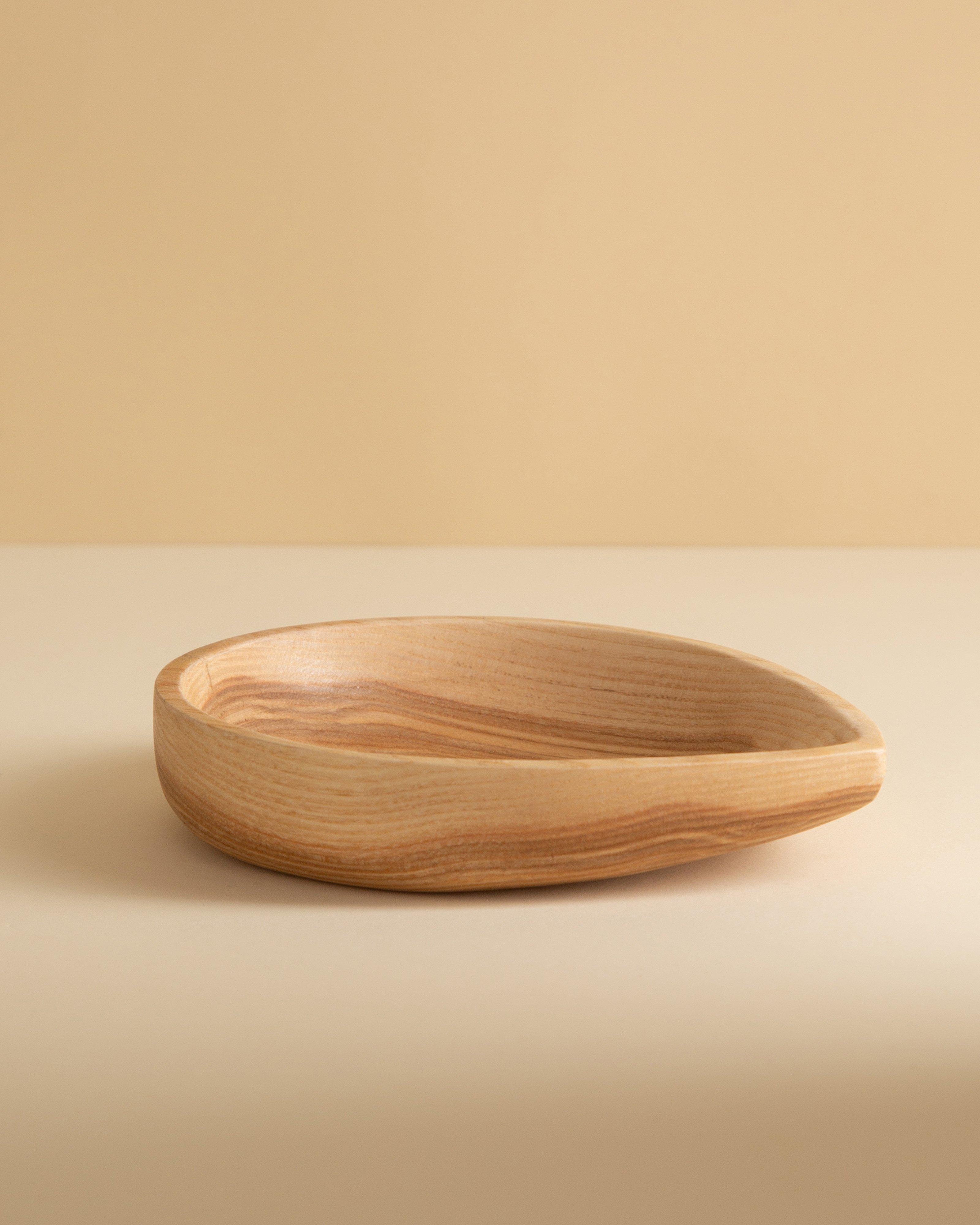 Ash Wood Pinch Pot -  Brown