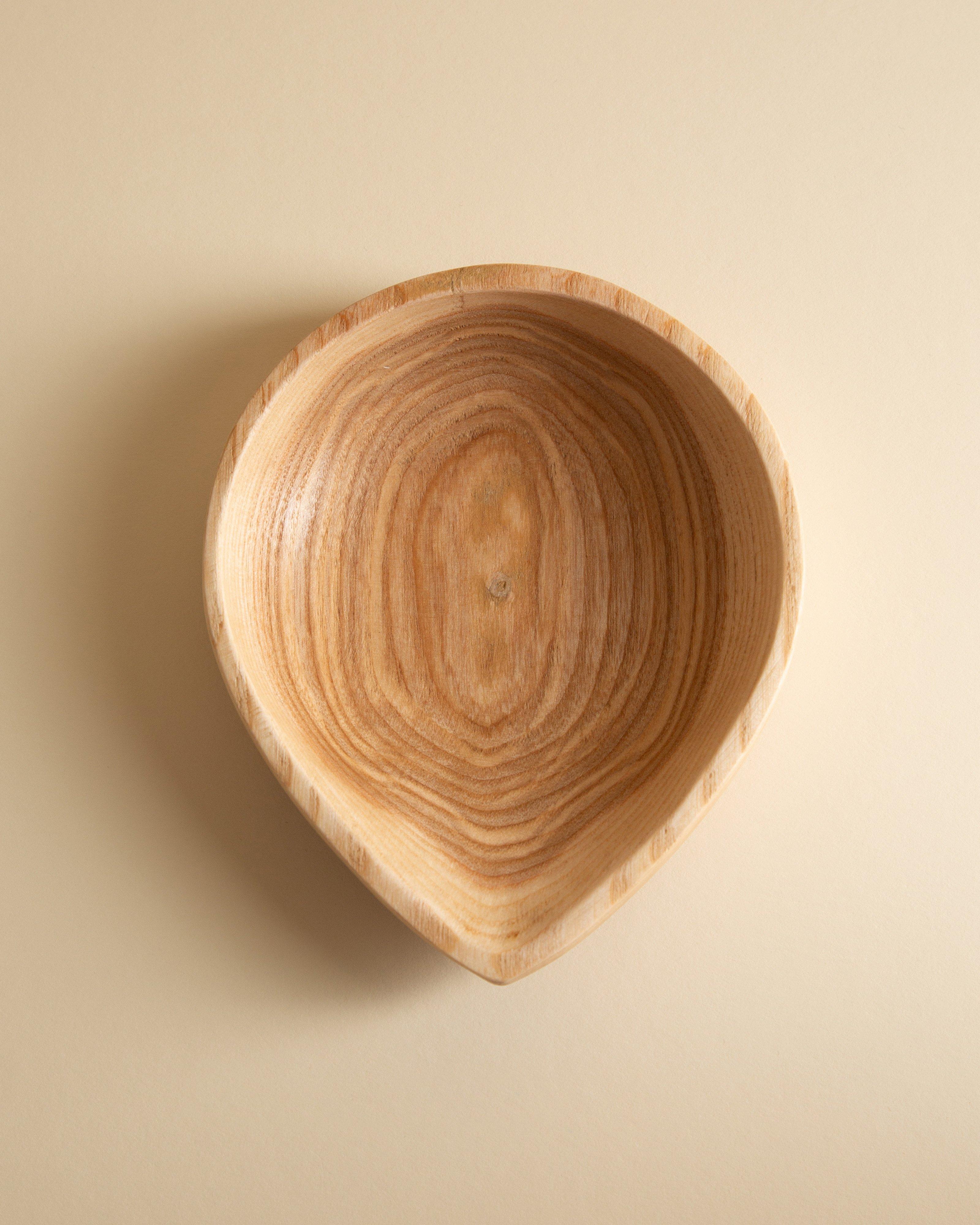 Ash Wood Pinch Pot -  Brown
