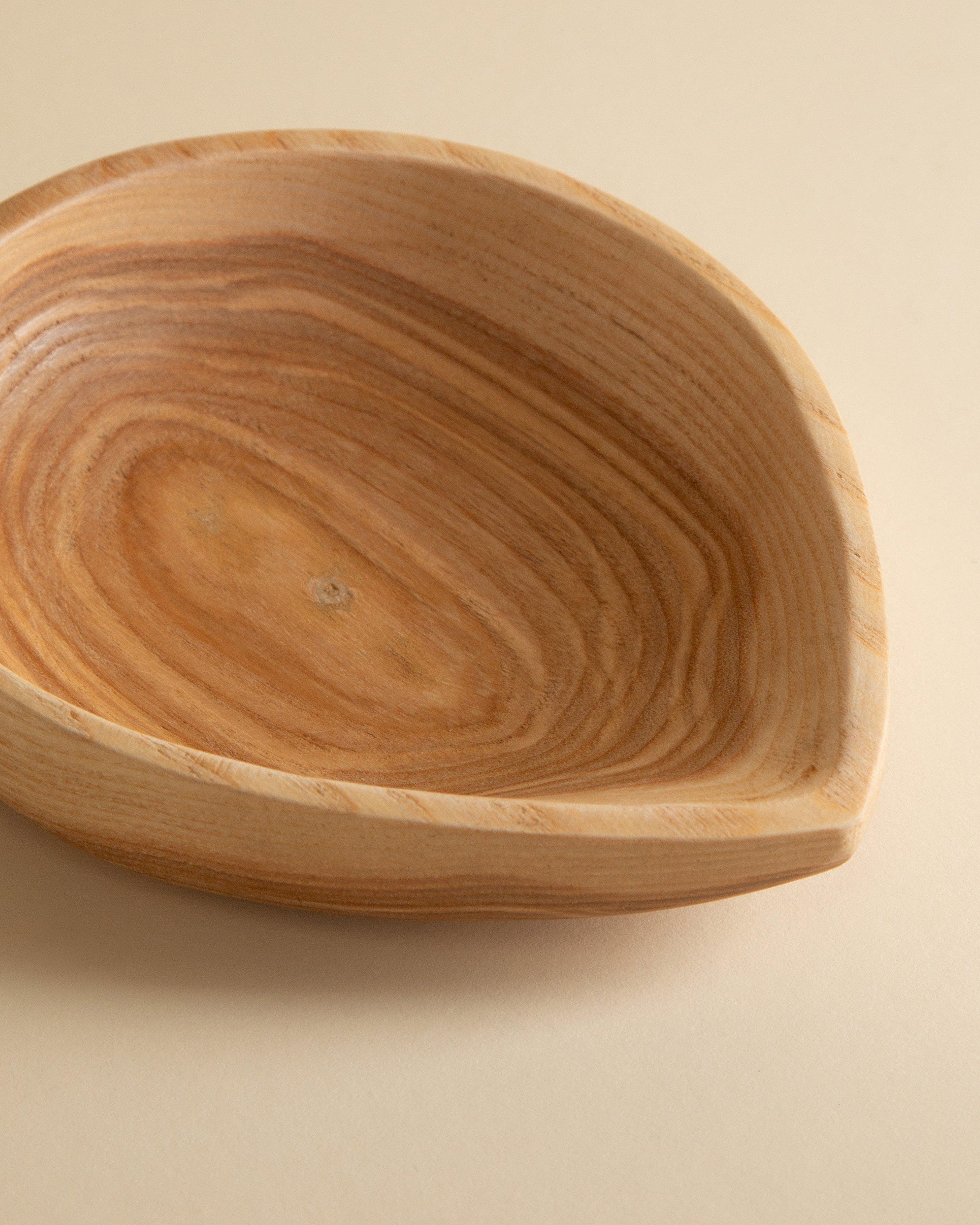 Ash Wood Pinch Pot -  Brown