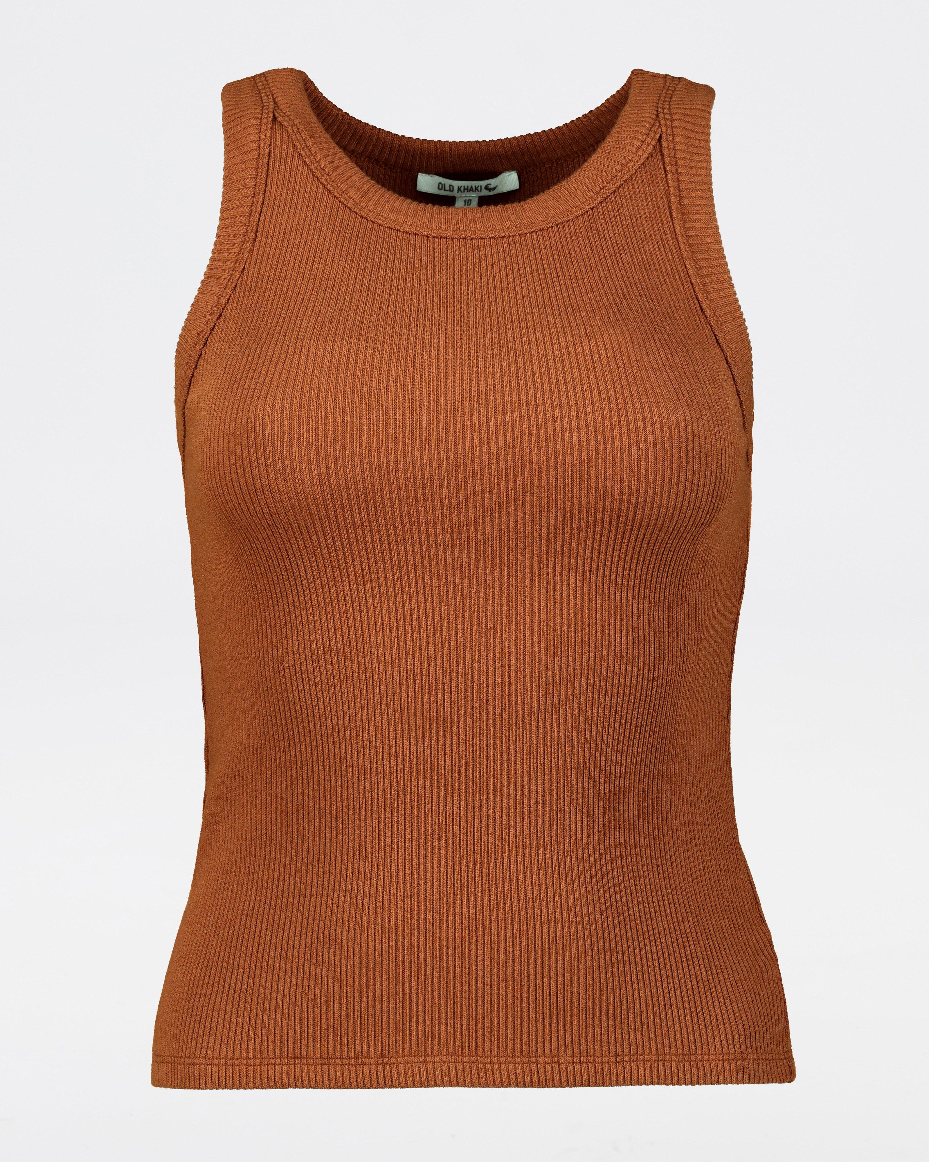 Women's Blaire Ribbed Cami -  Camel