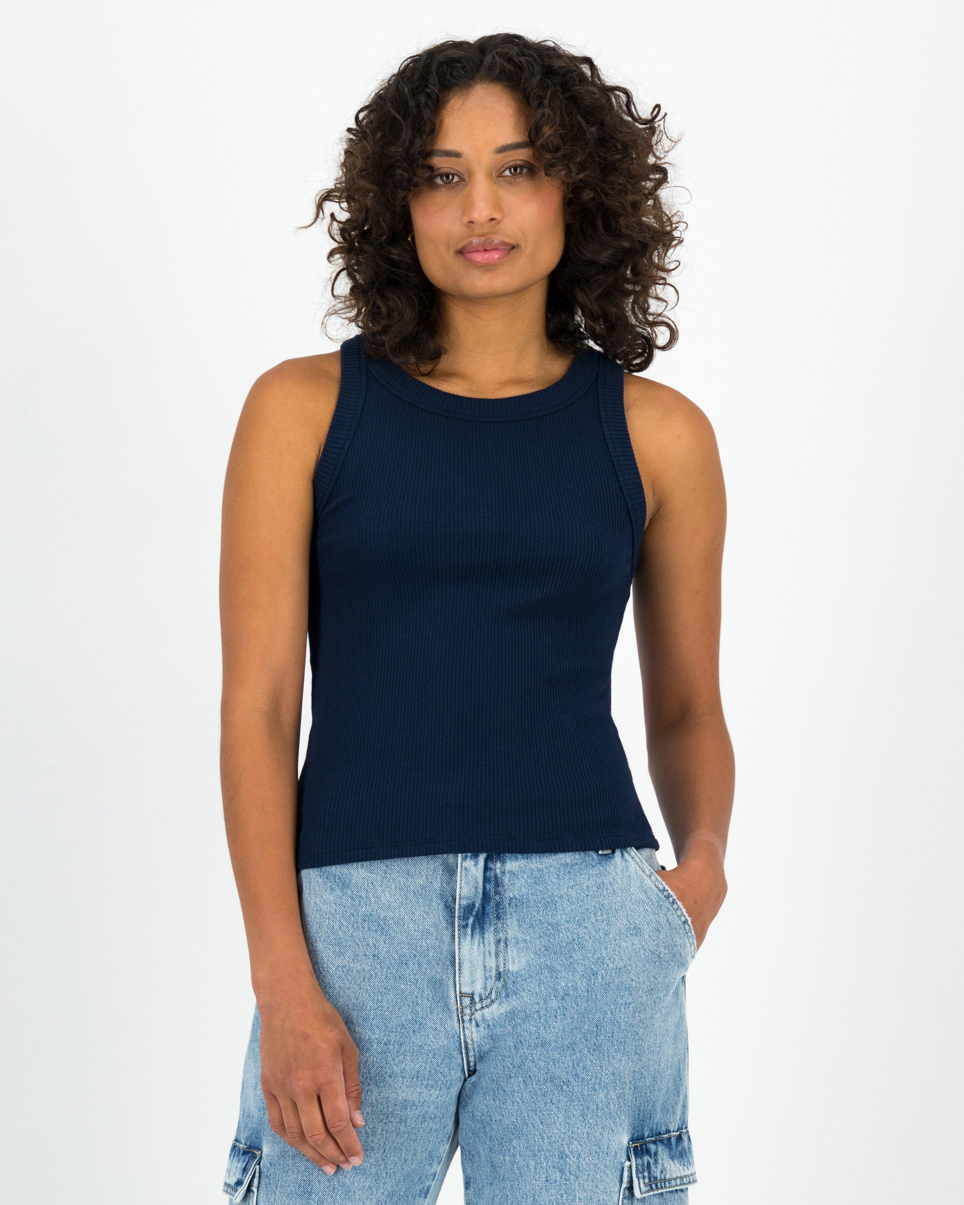 Women's Blaire Ribbed Cami -  Navy