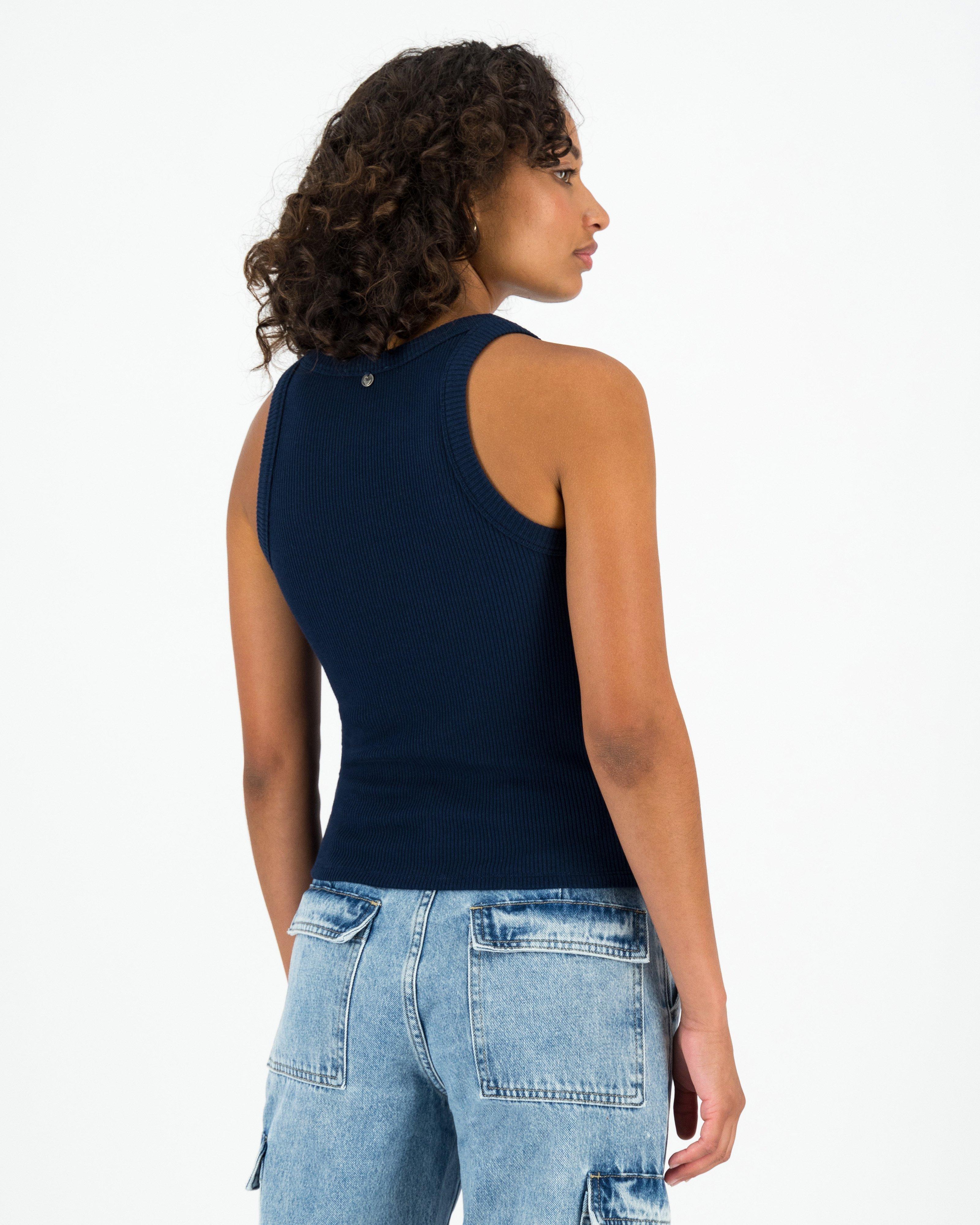 Women's Blaire Ribbed Cami -  Navy