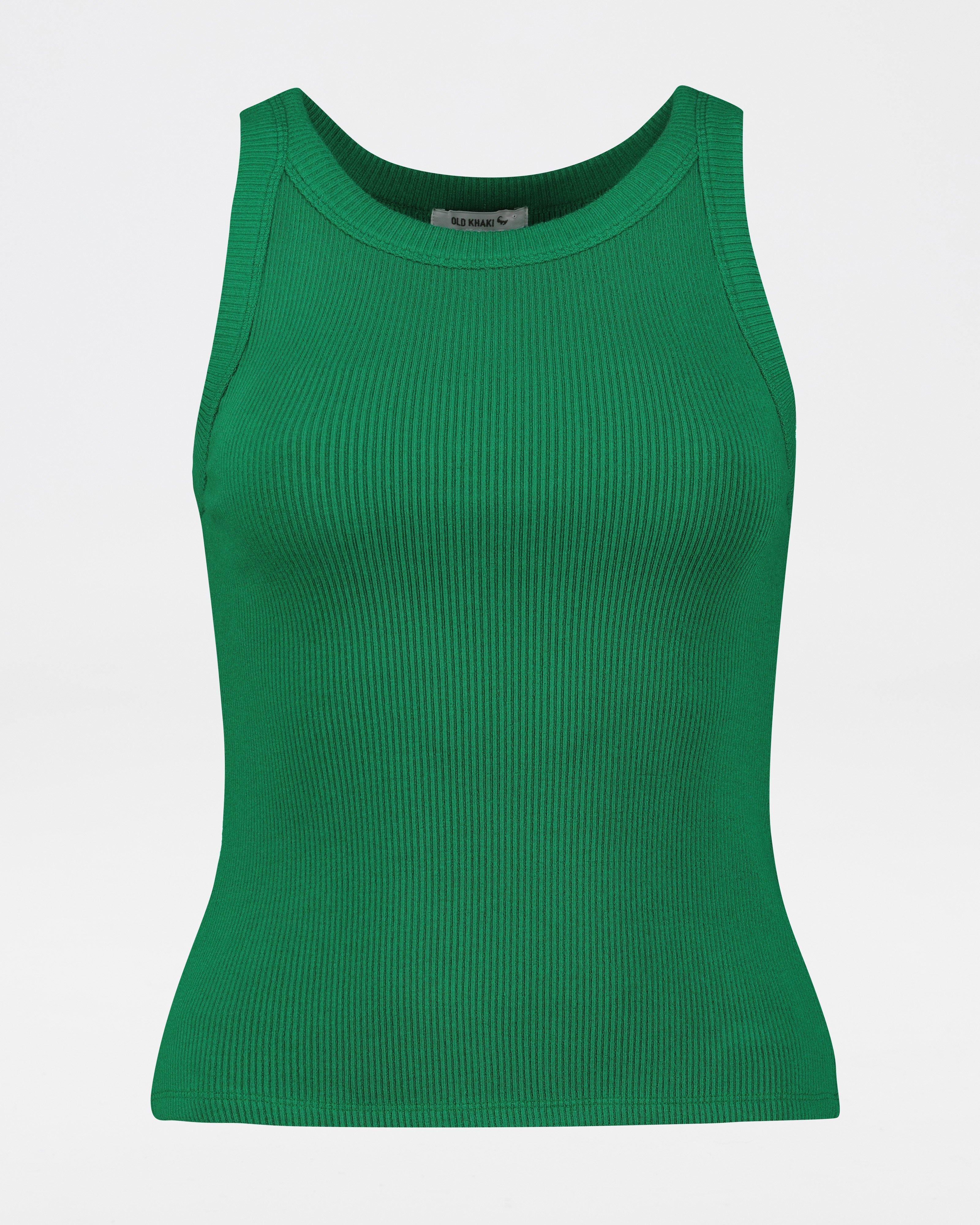 Women's Blaire Ribbed Cami -  Green