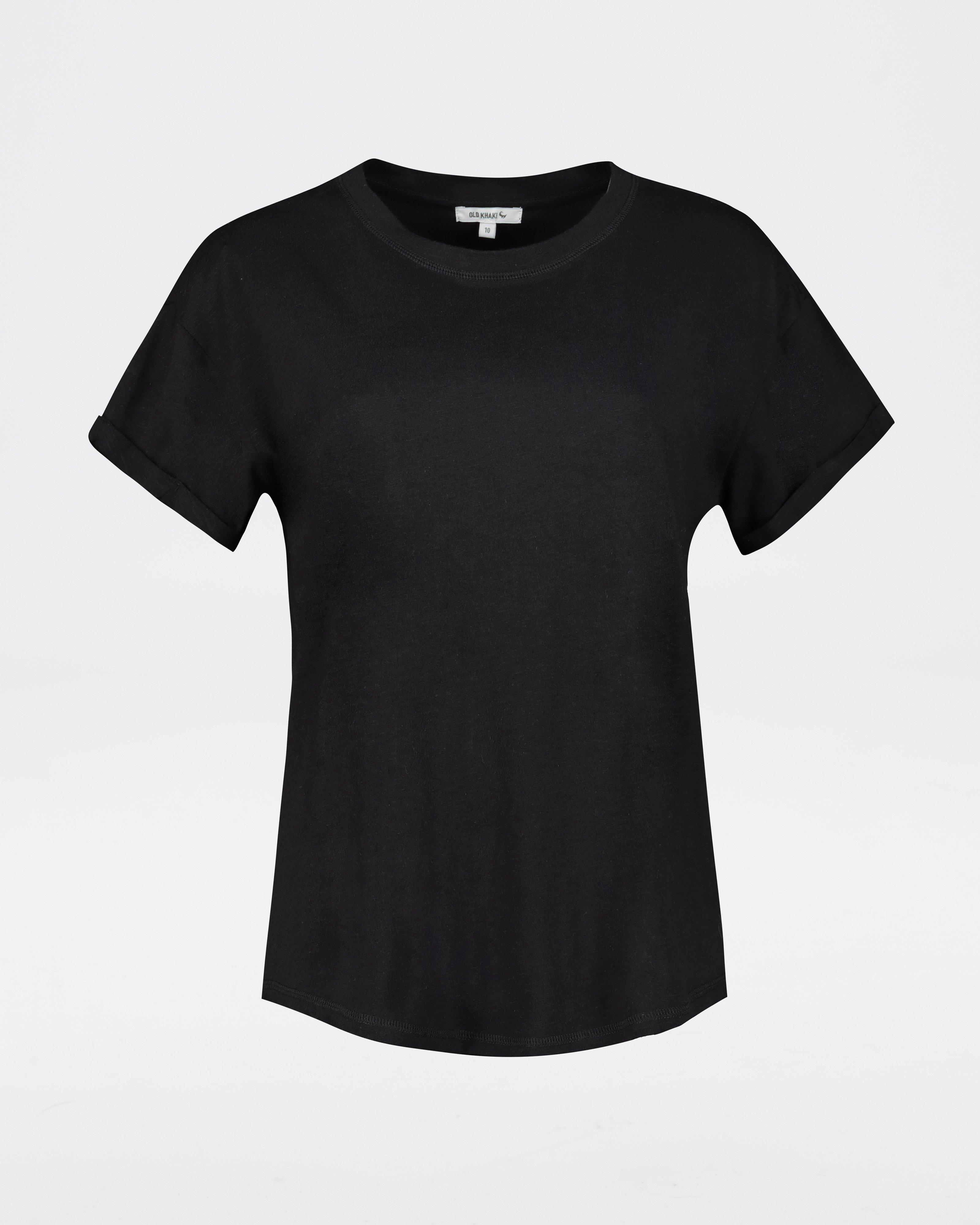 Women's Jackie Regular Fit T-Shirt -  Black