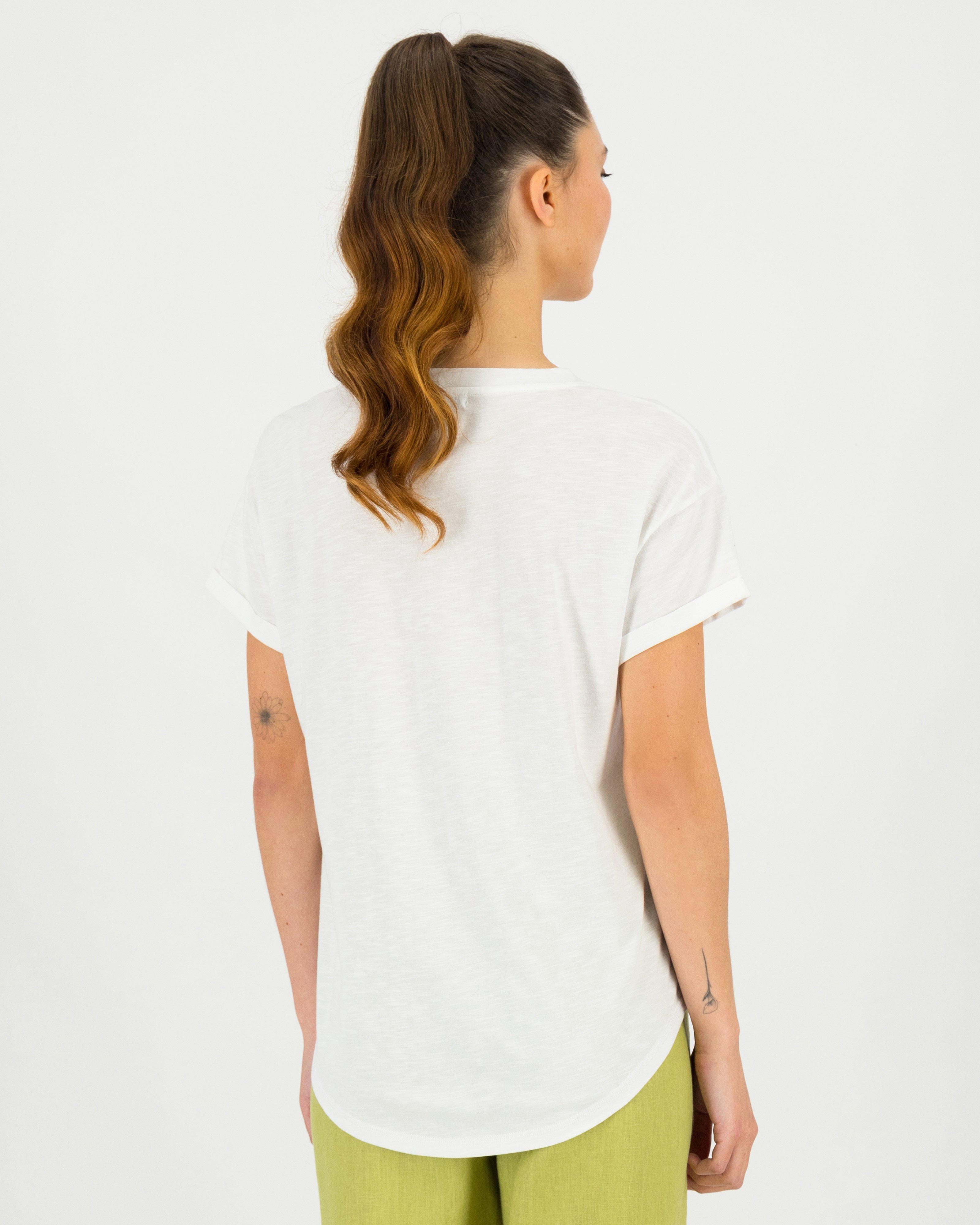 Women's Jackie Regular Fit T-Shirt -  White