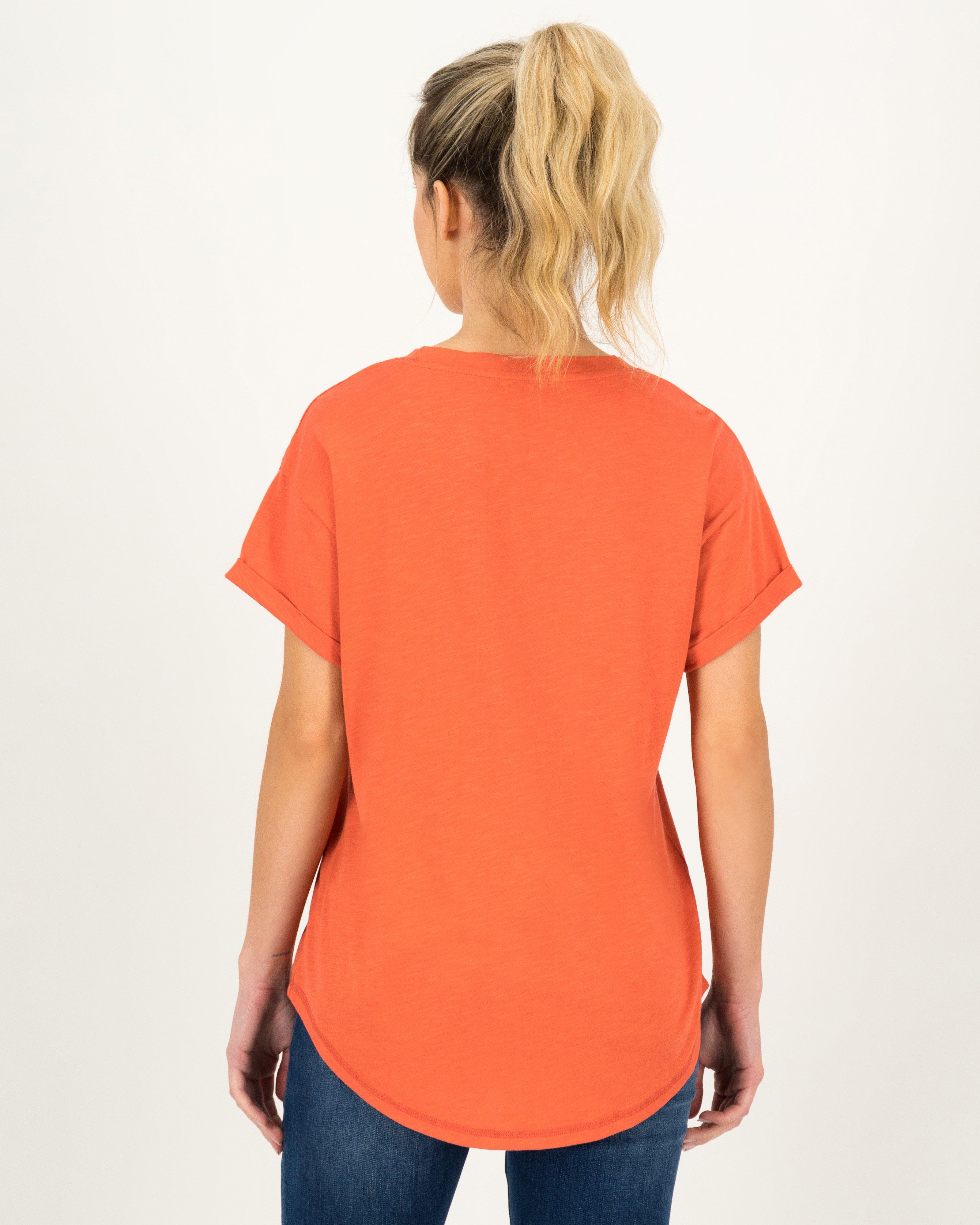 Women's Jackie Regular Fit T-Shirt -  Rust