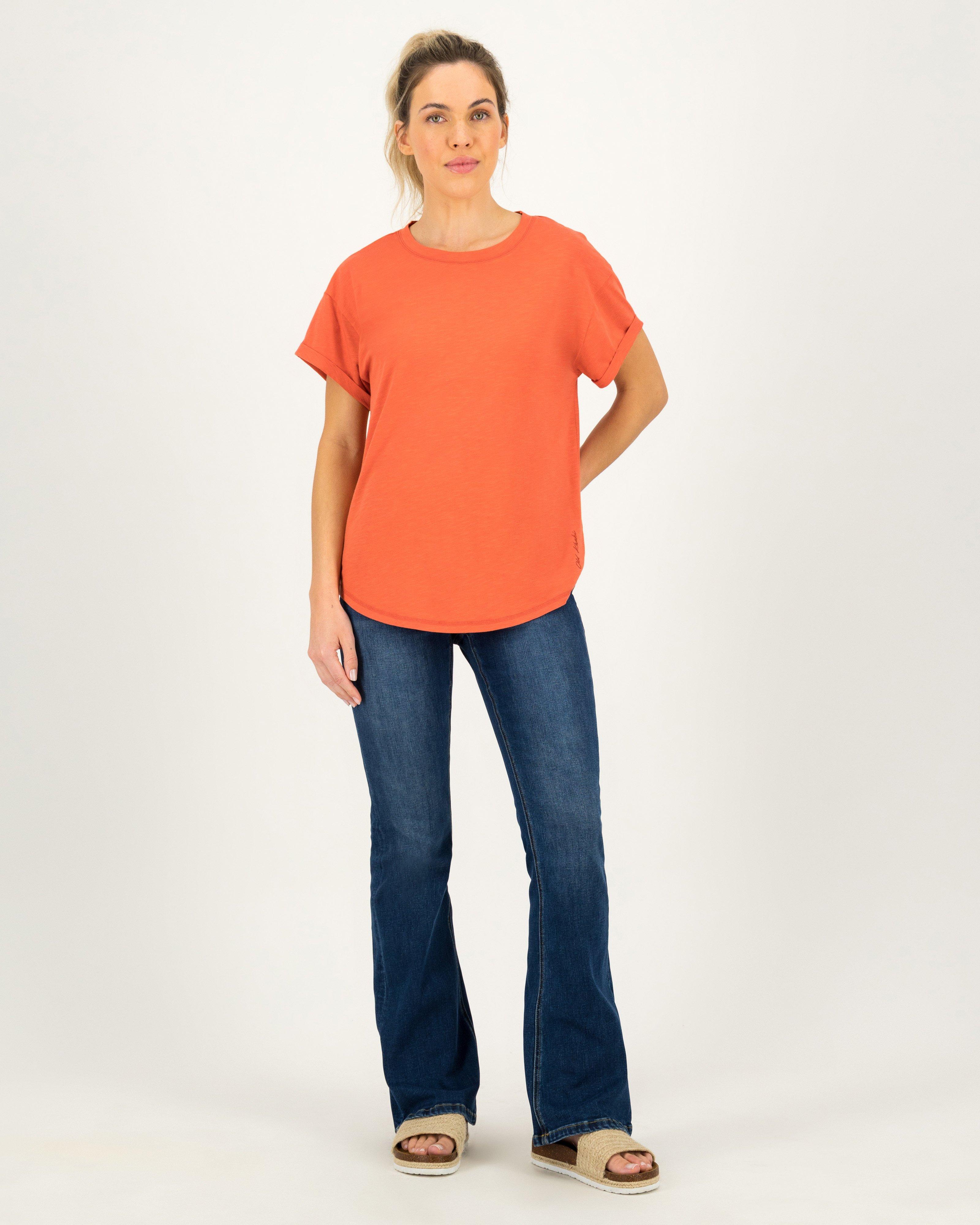 Women's Jackie Regular Fit T-Shirt -  Rust