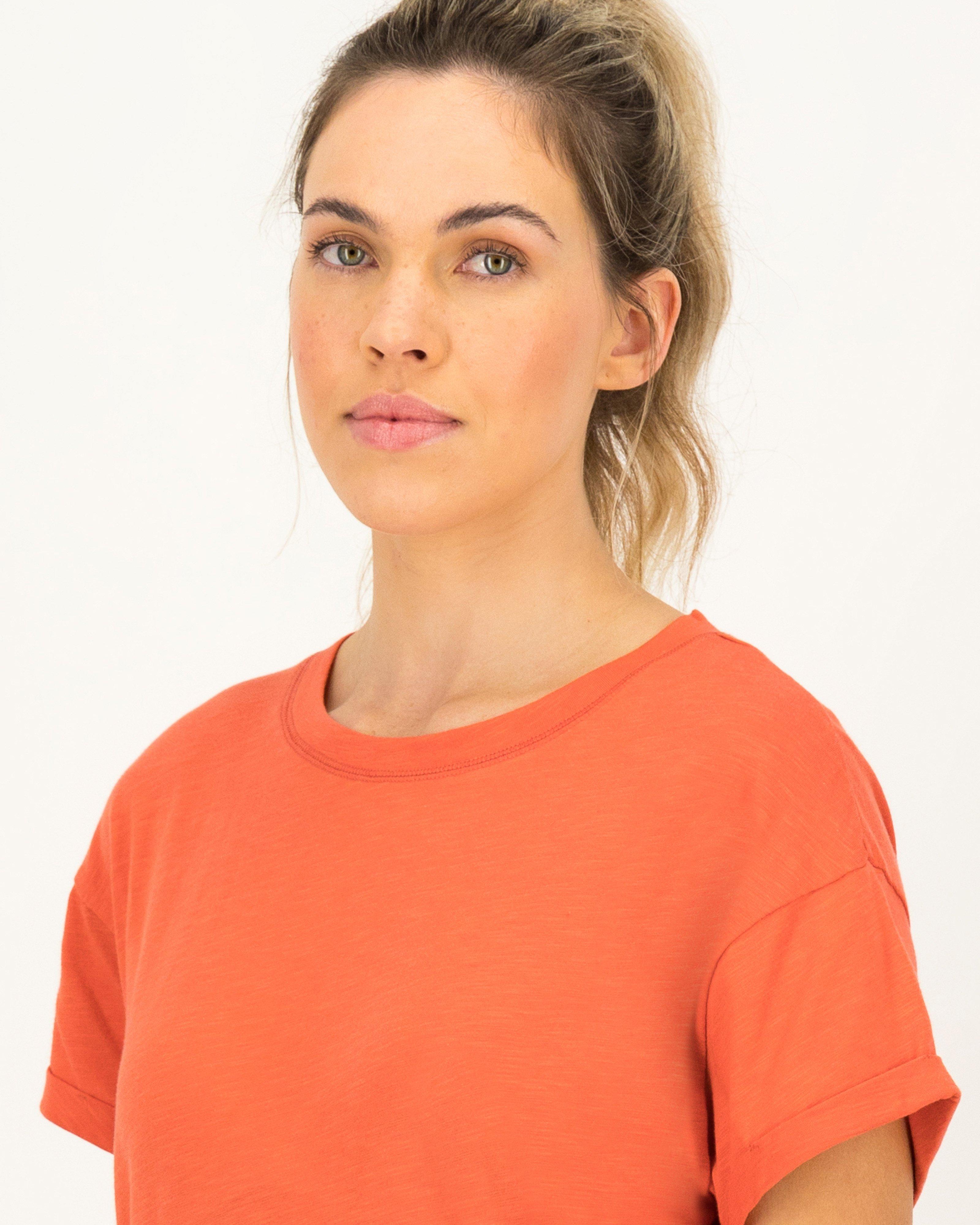 Women's Jackie Regular Fit T-Shirt -  Rust