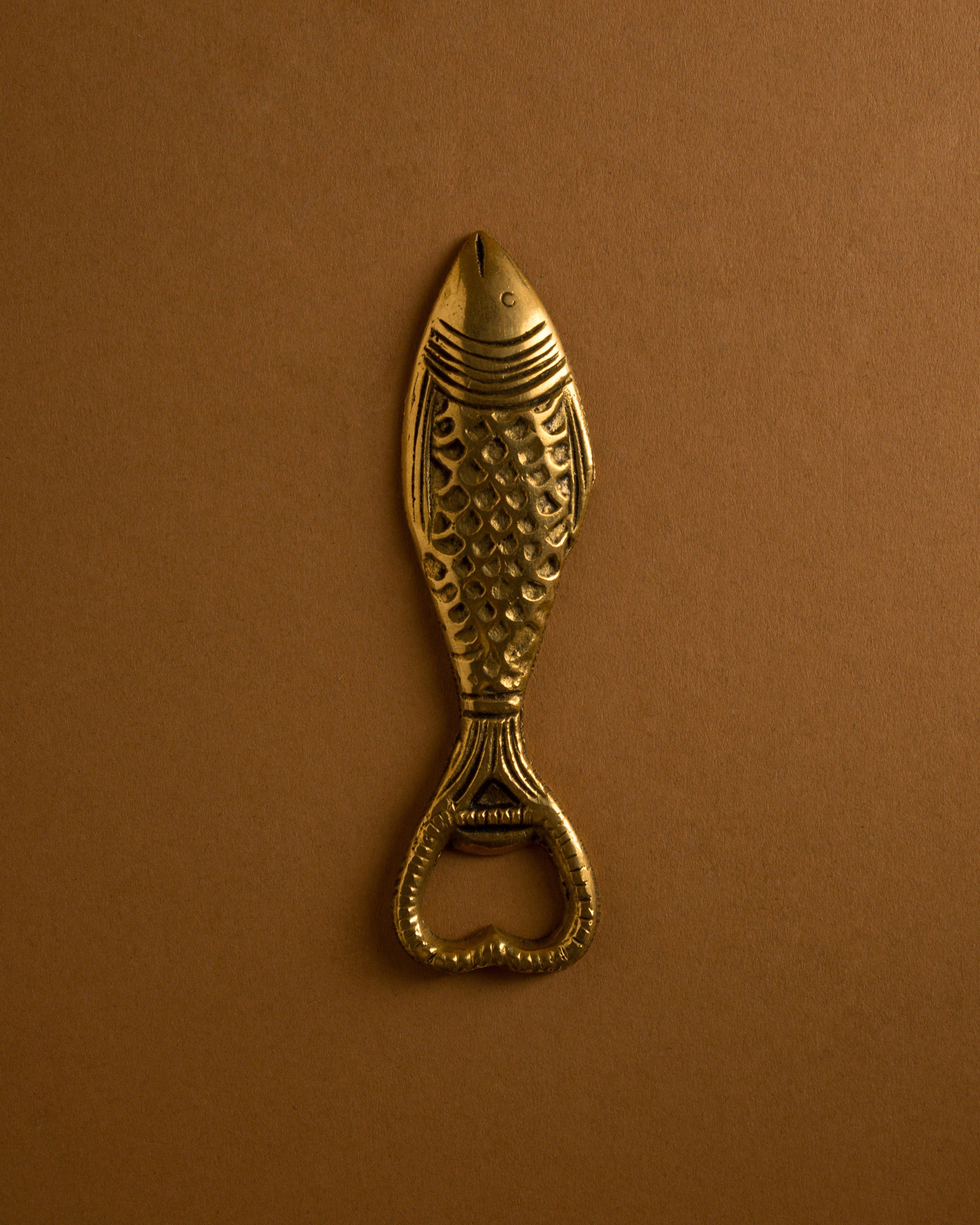 Fish Bottle Opener -  Gold