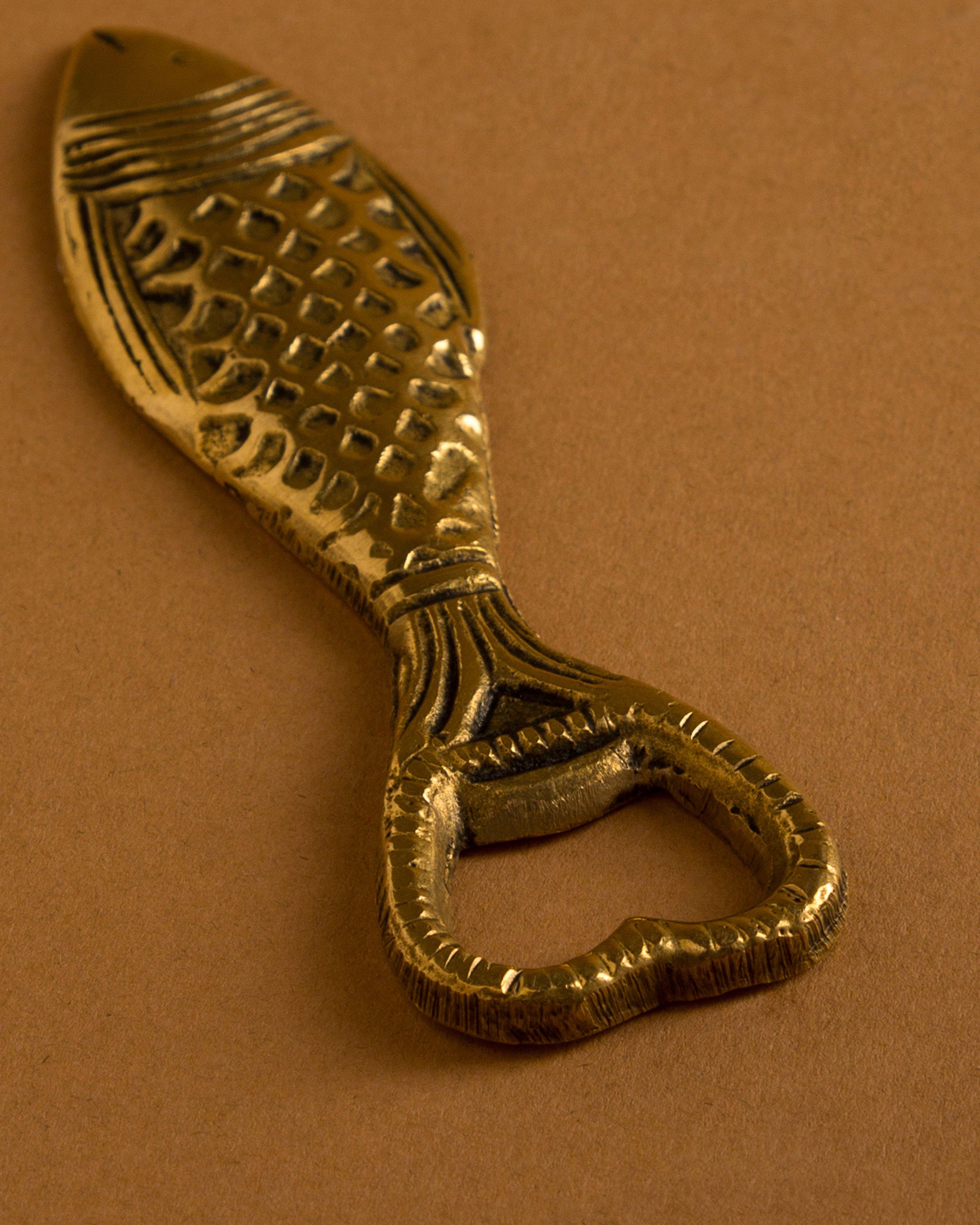 Fish Bottle Opener -  Gold