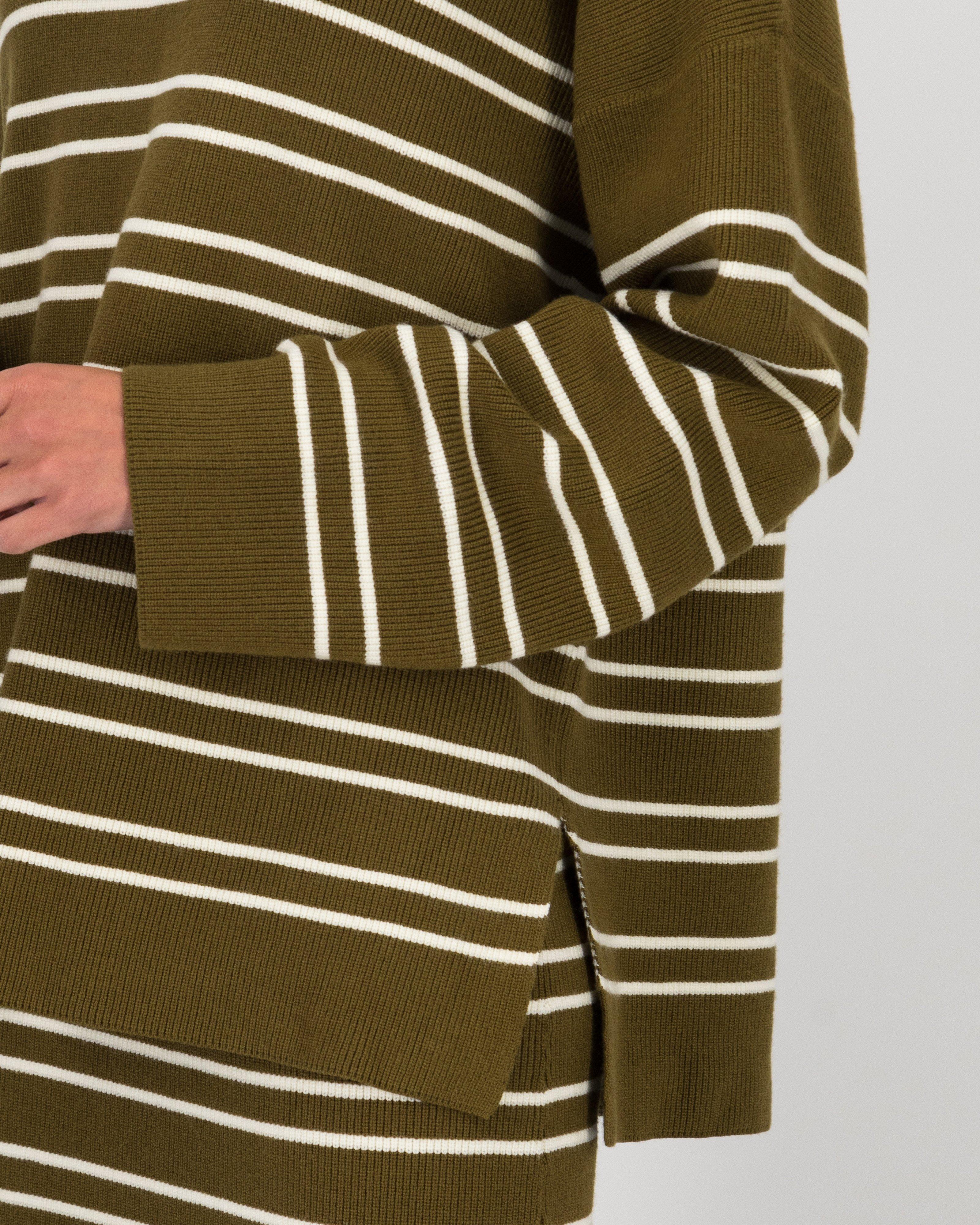 Oli Striped Pullover -  Fatigue