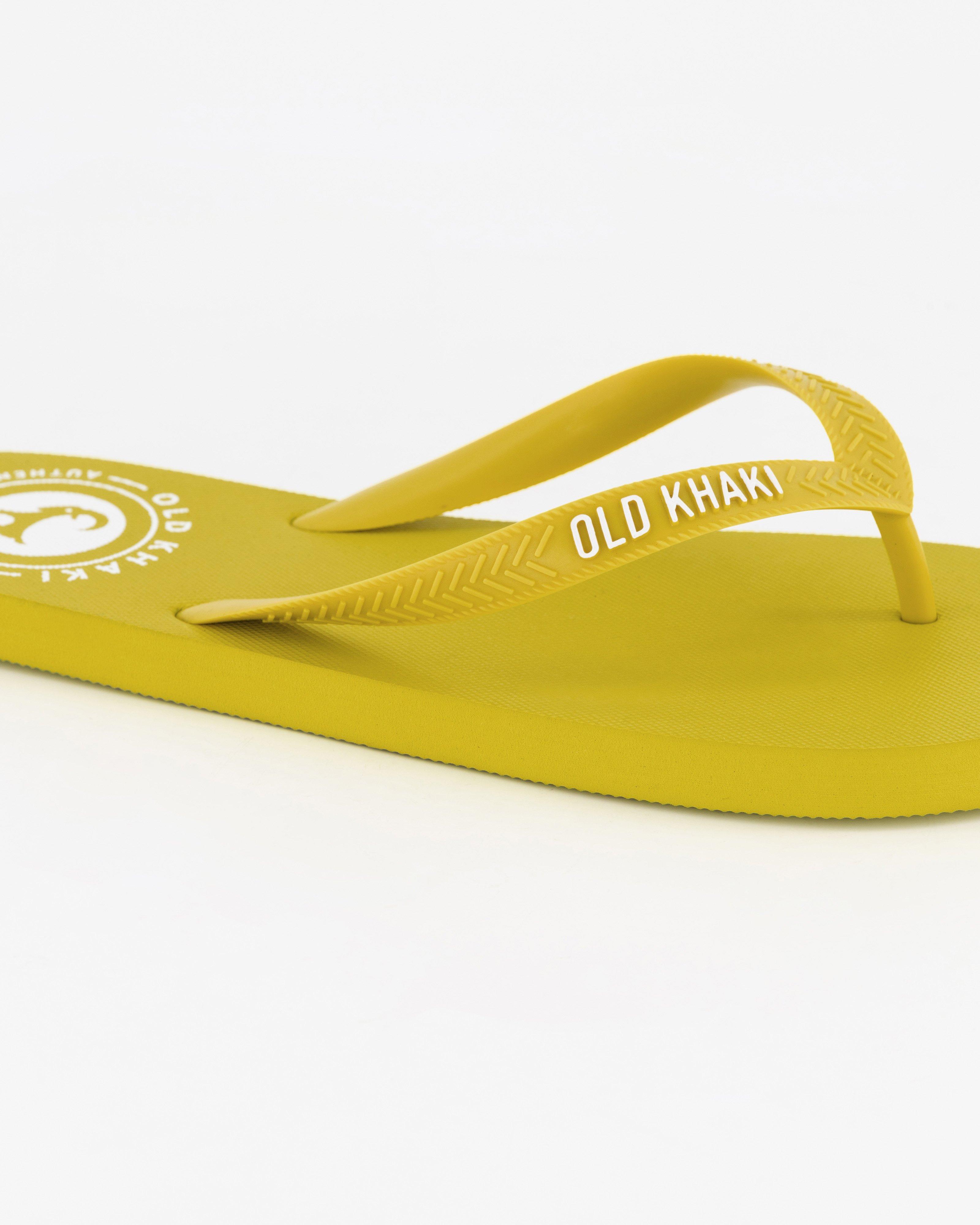 Men's Plain Pacifico Flip Flop -  Chartreuse