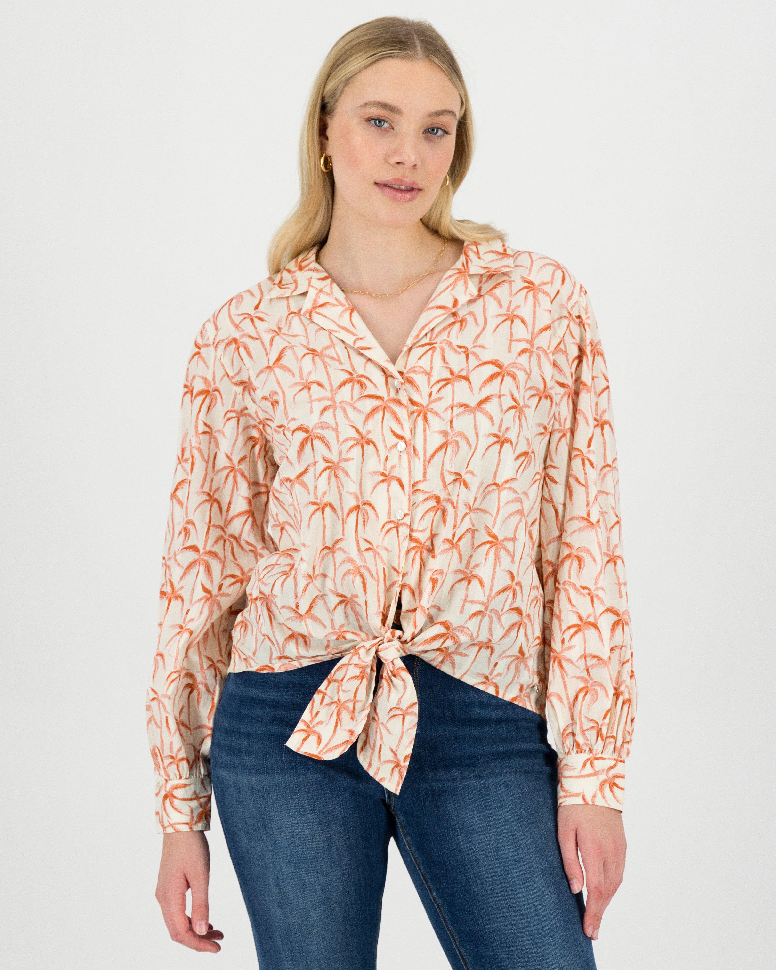 Women’s Kaz Wrap Shirt -  Peach