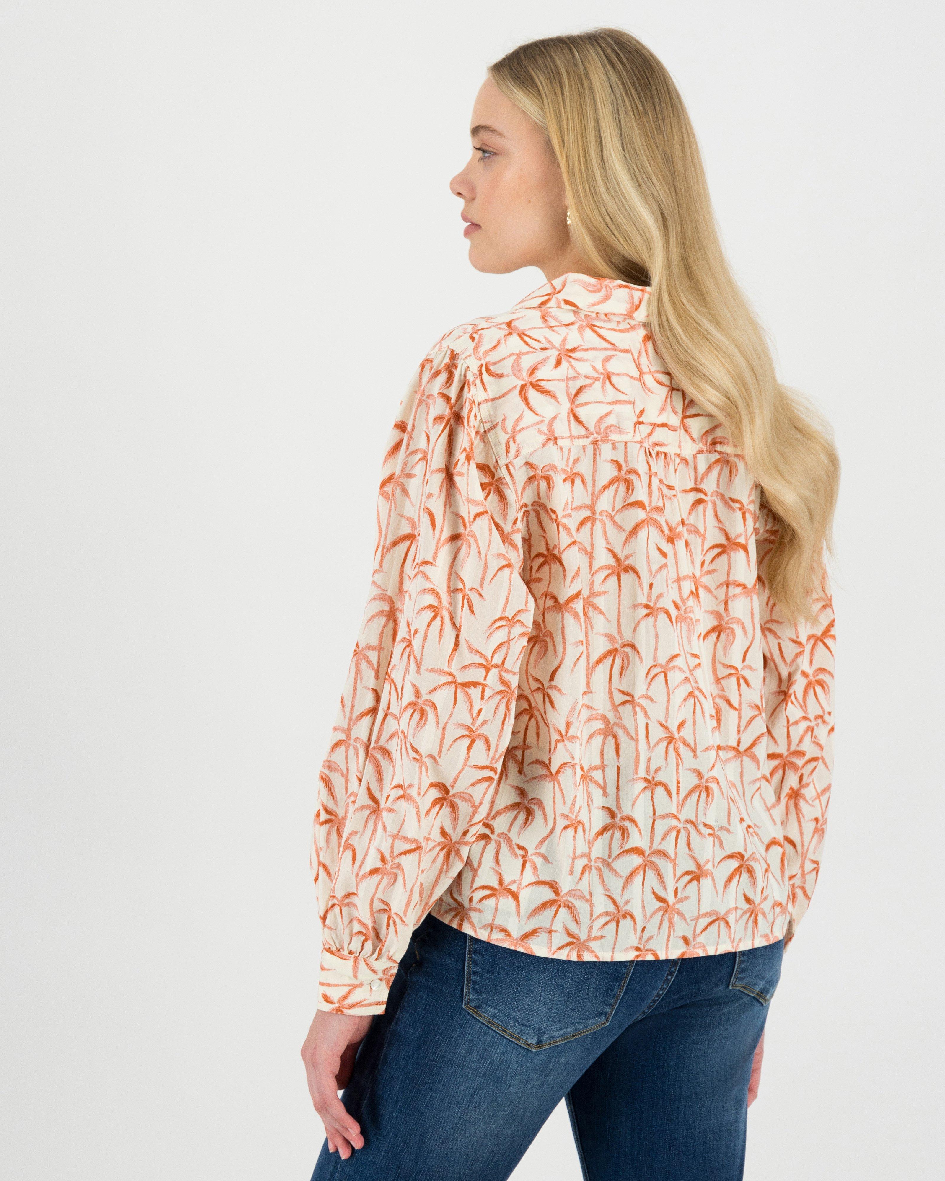 The Kaz Shell Embroidered Top-Chambray main image 0