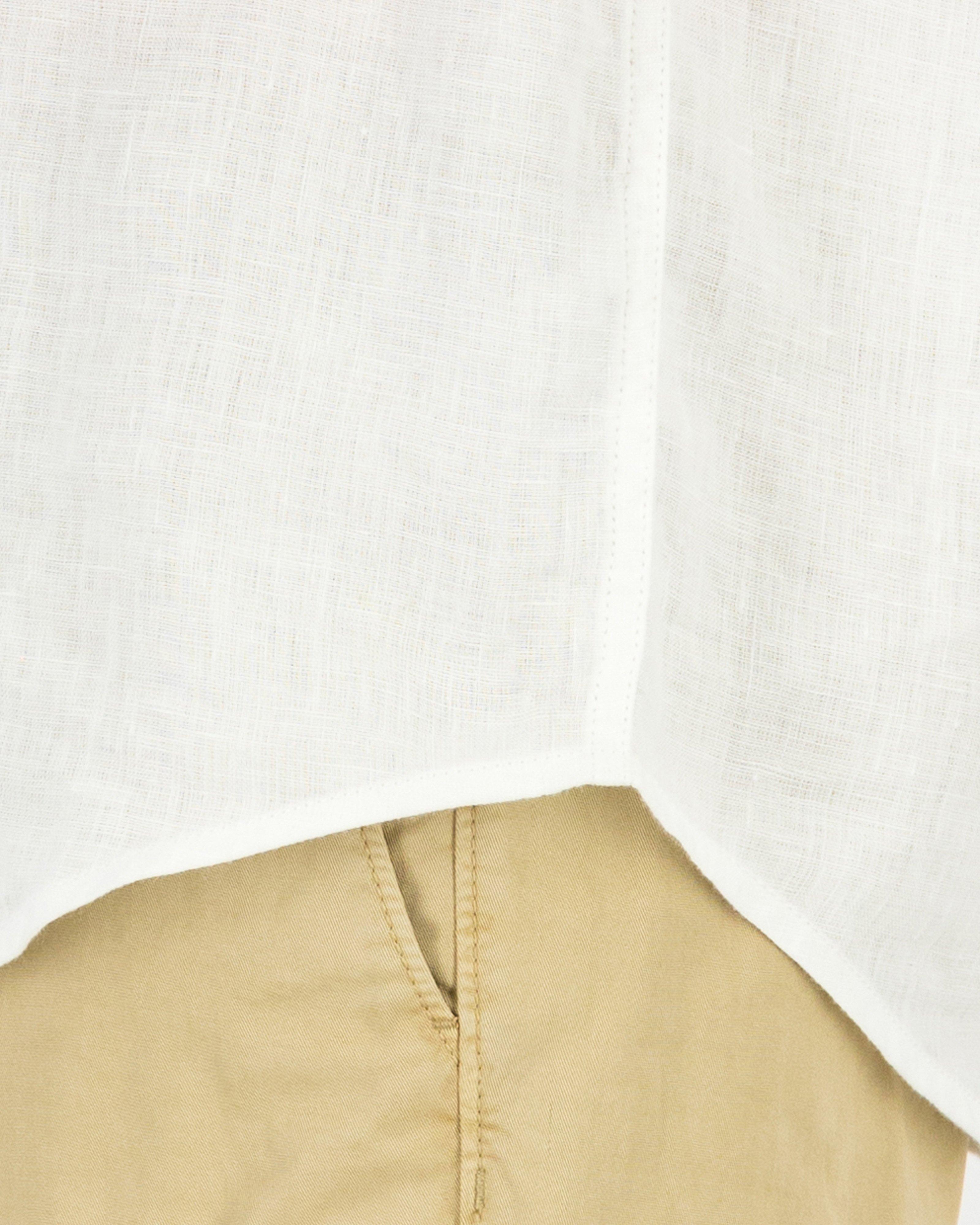 Men's Jesse Regular Fit Linen Shirt -  White