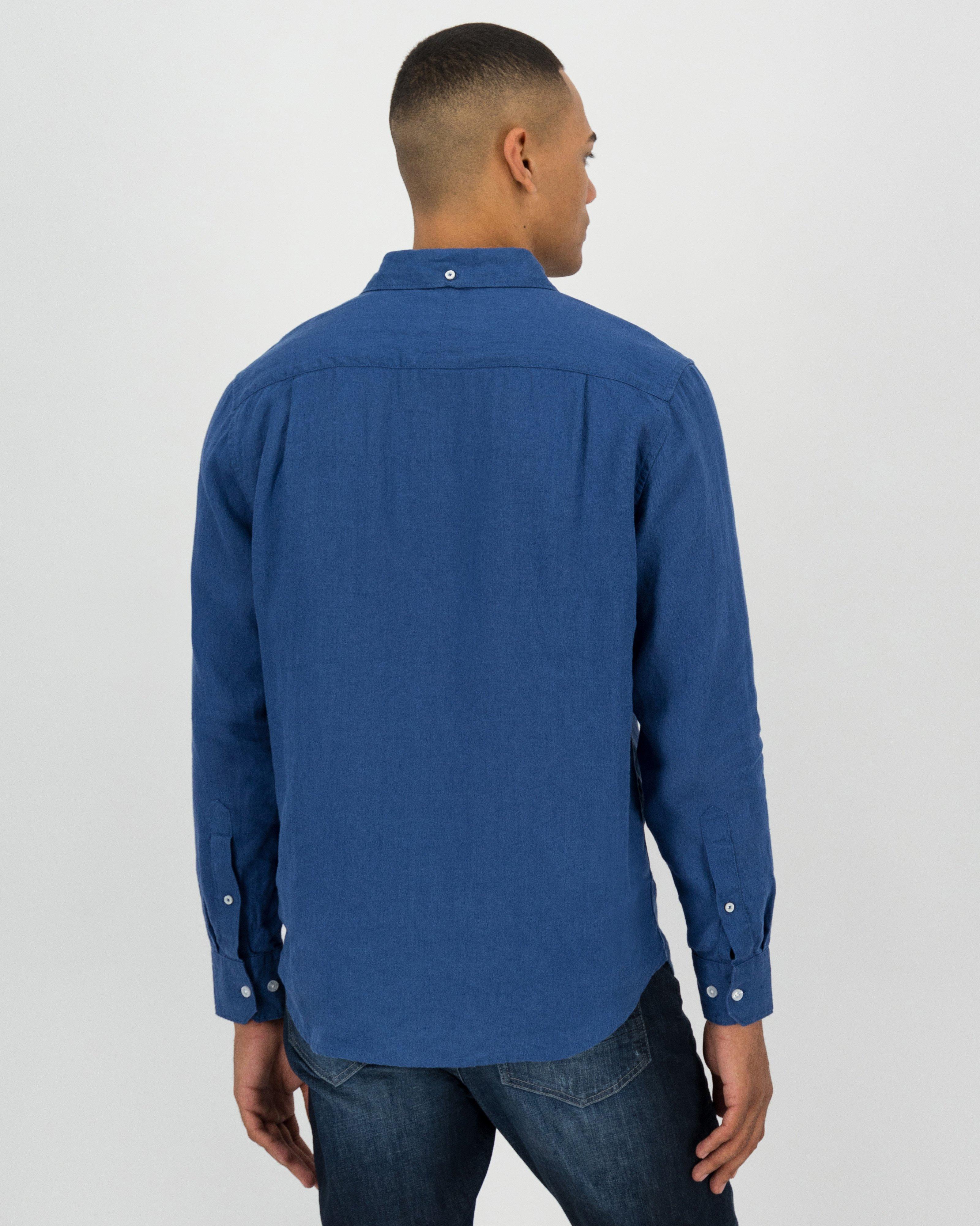 Men's Jesse Regular Fit Linen Shirt | Old Khaki