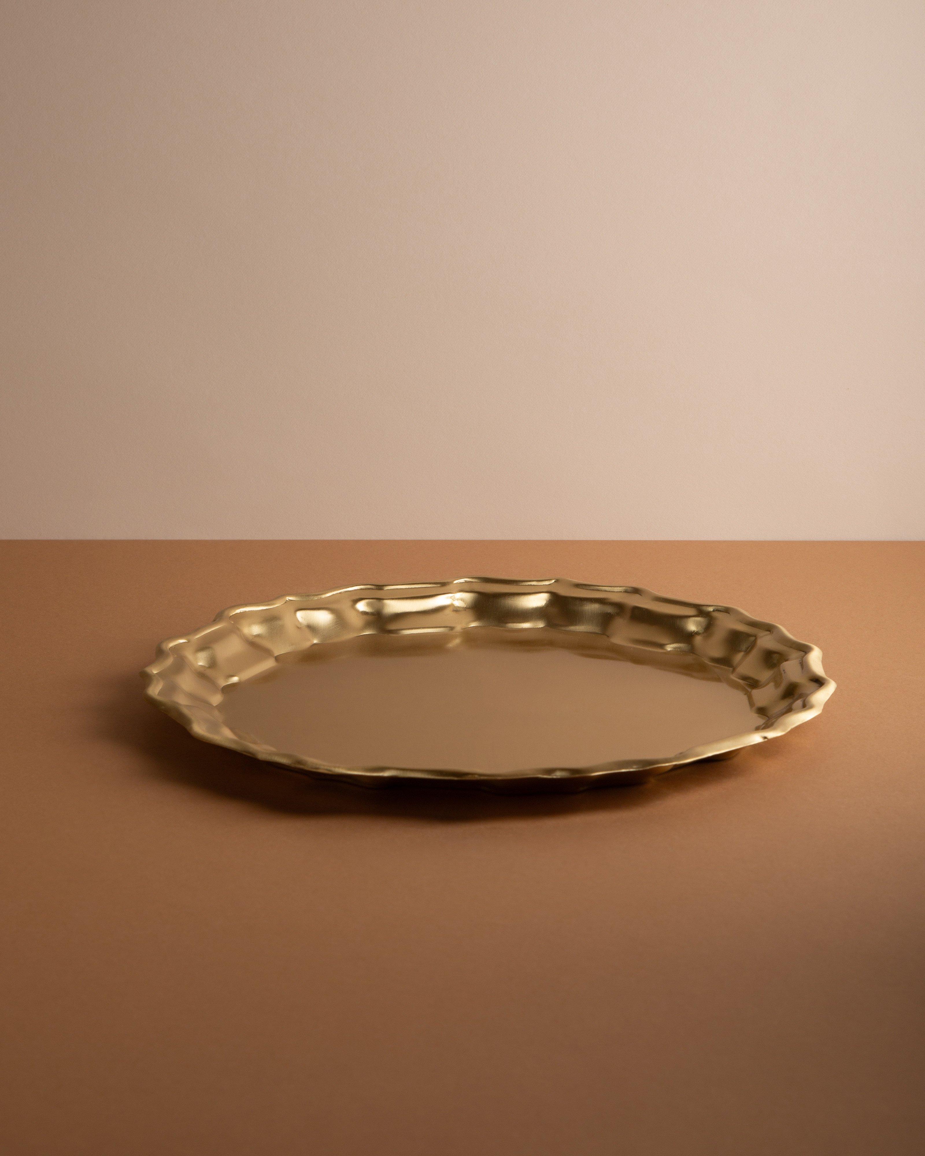 Large Brass Tray -  Gold