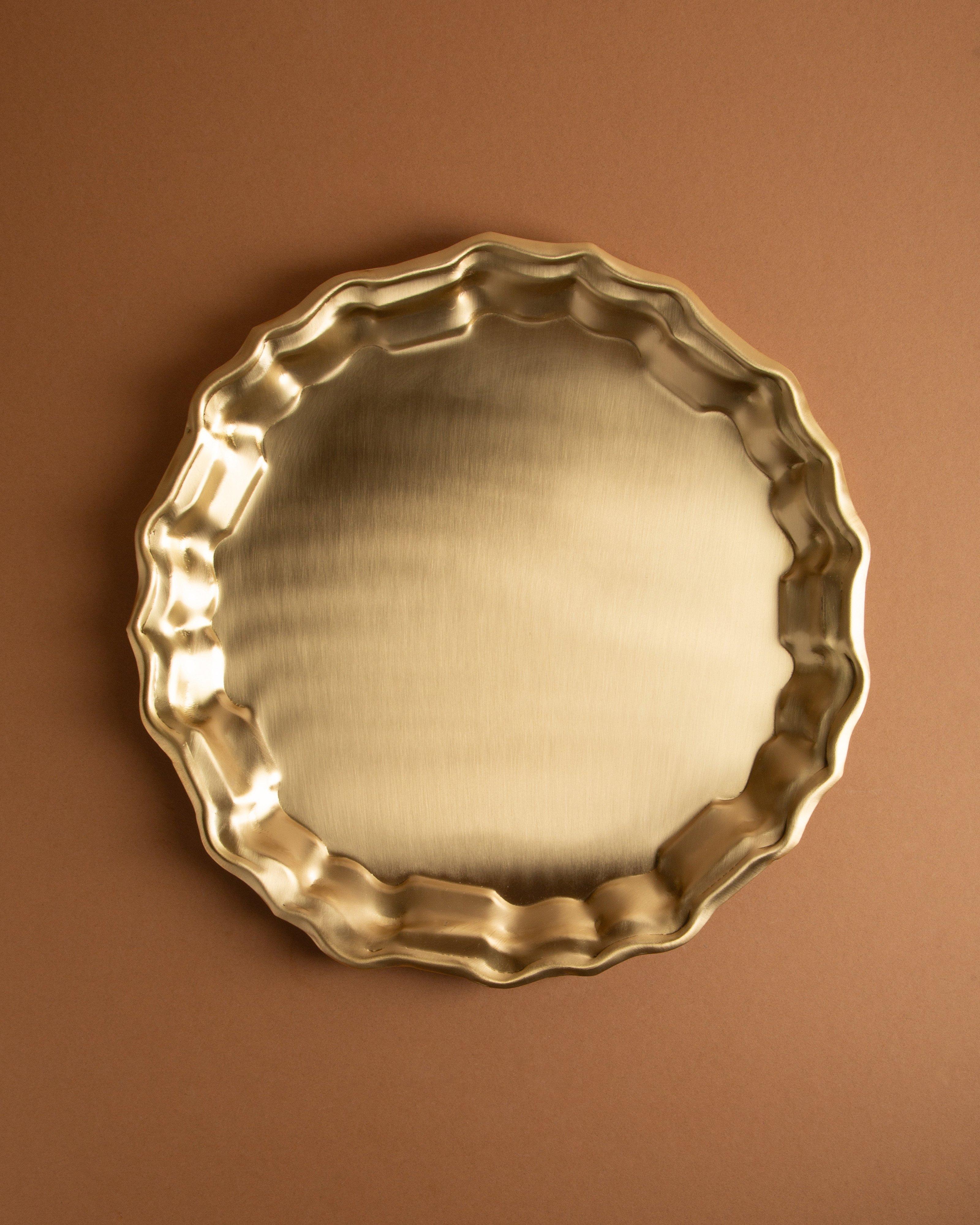 Large Brass Tray -  Gold