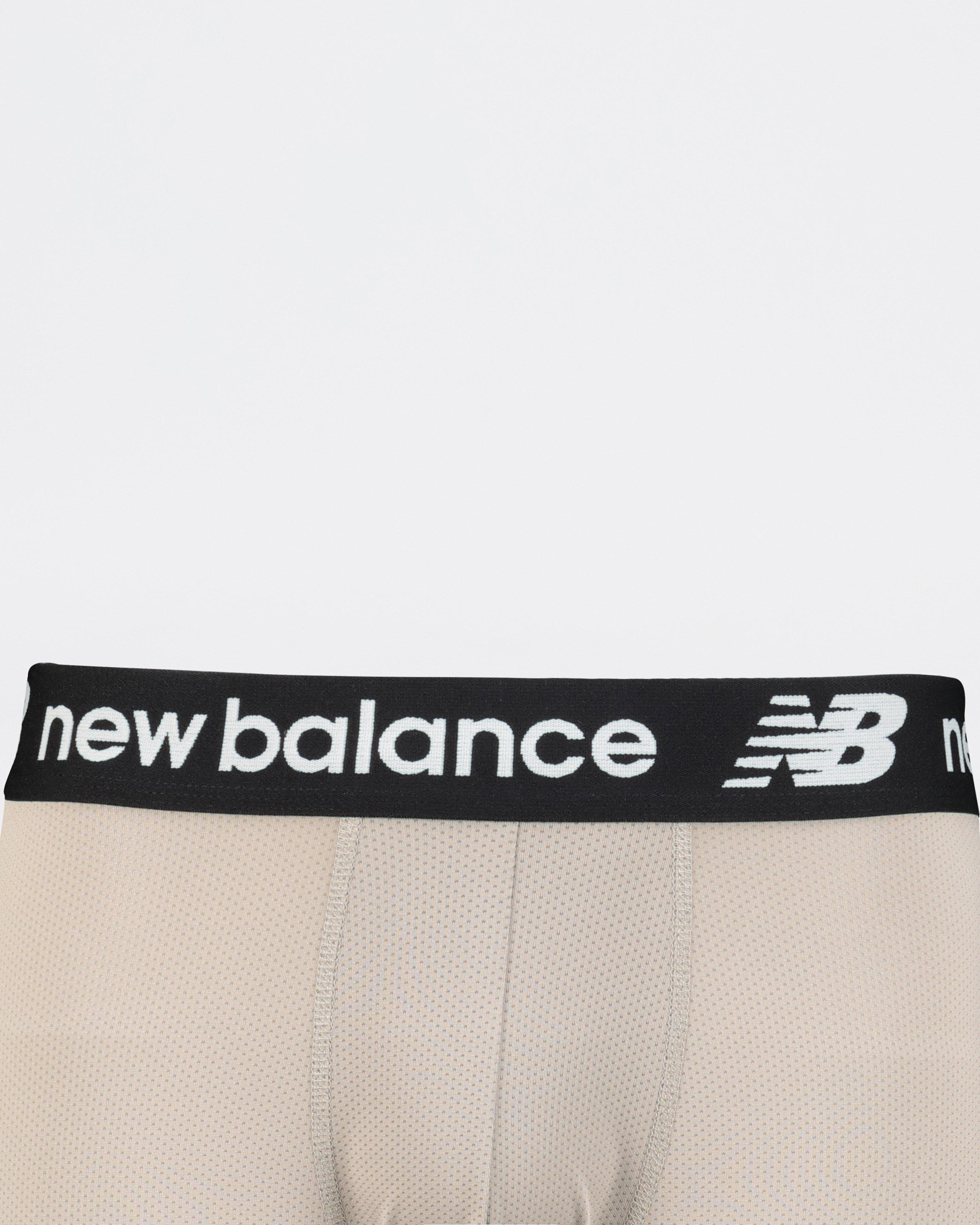 New Balance Mens Premium Performance 6 Boxer Brief Underwear (Pack of 2),  Black/Steel Woodgrain, Medium (32-34) price in UAE,  UAE