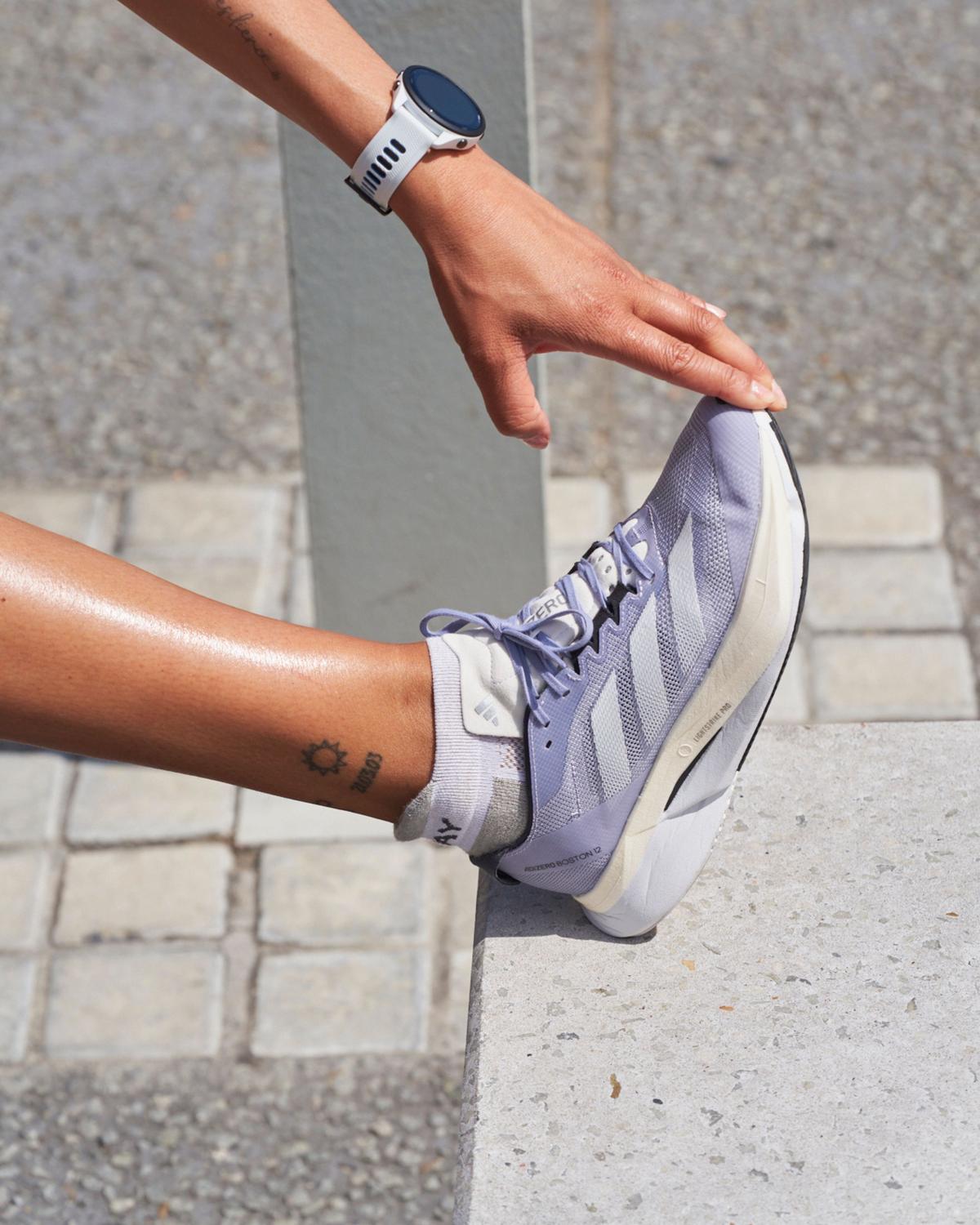 Adidas Women’s ADIZERO BOSTON 12 Road Running Shoes  -  Silver