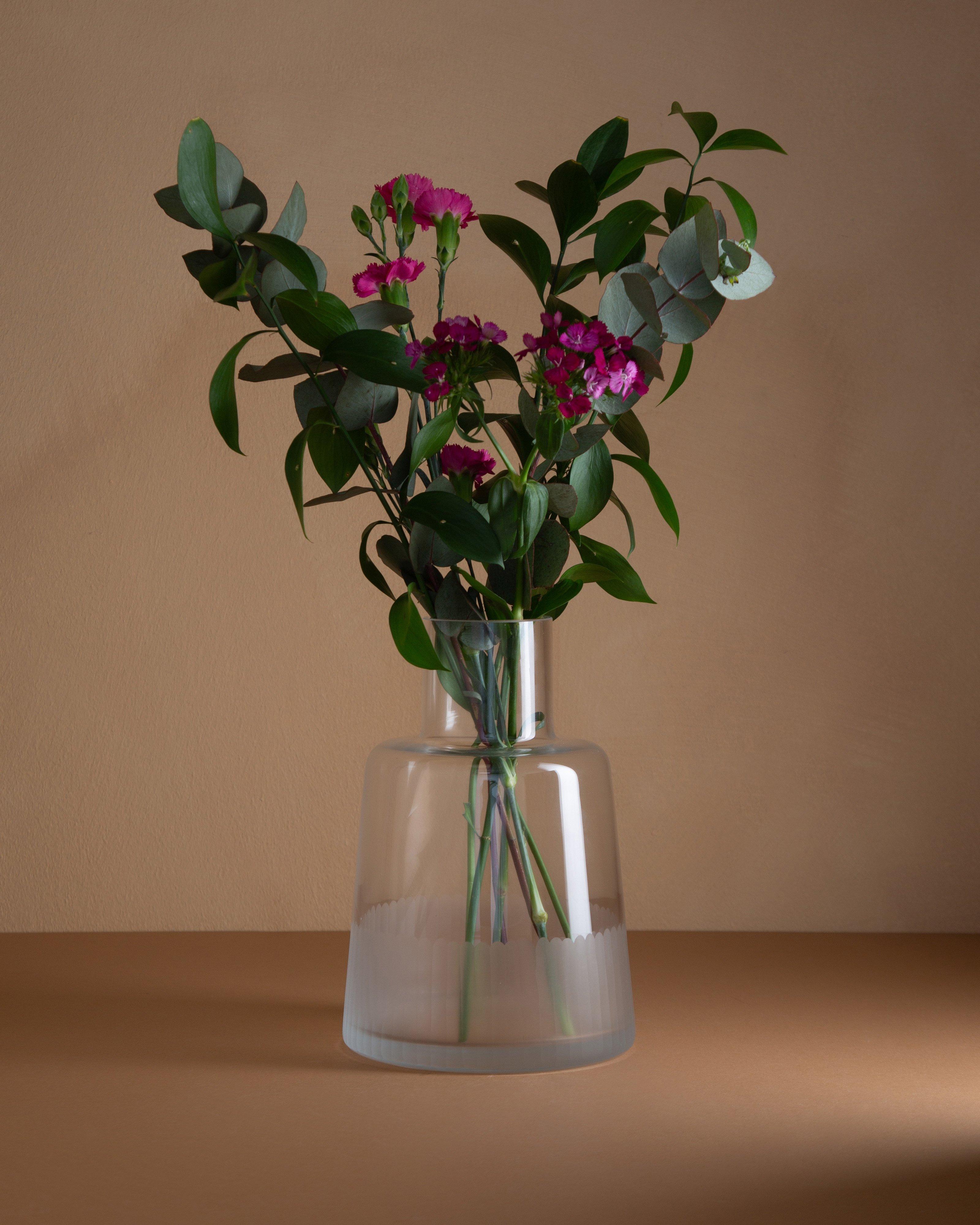 Carved Medium Vase -  No Colour