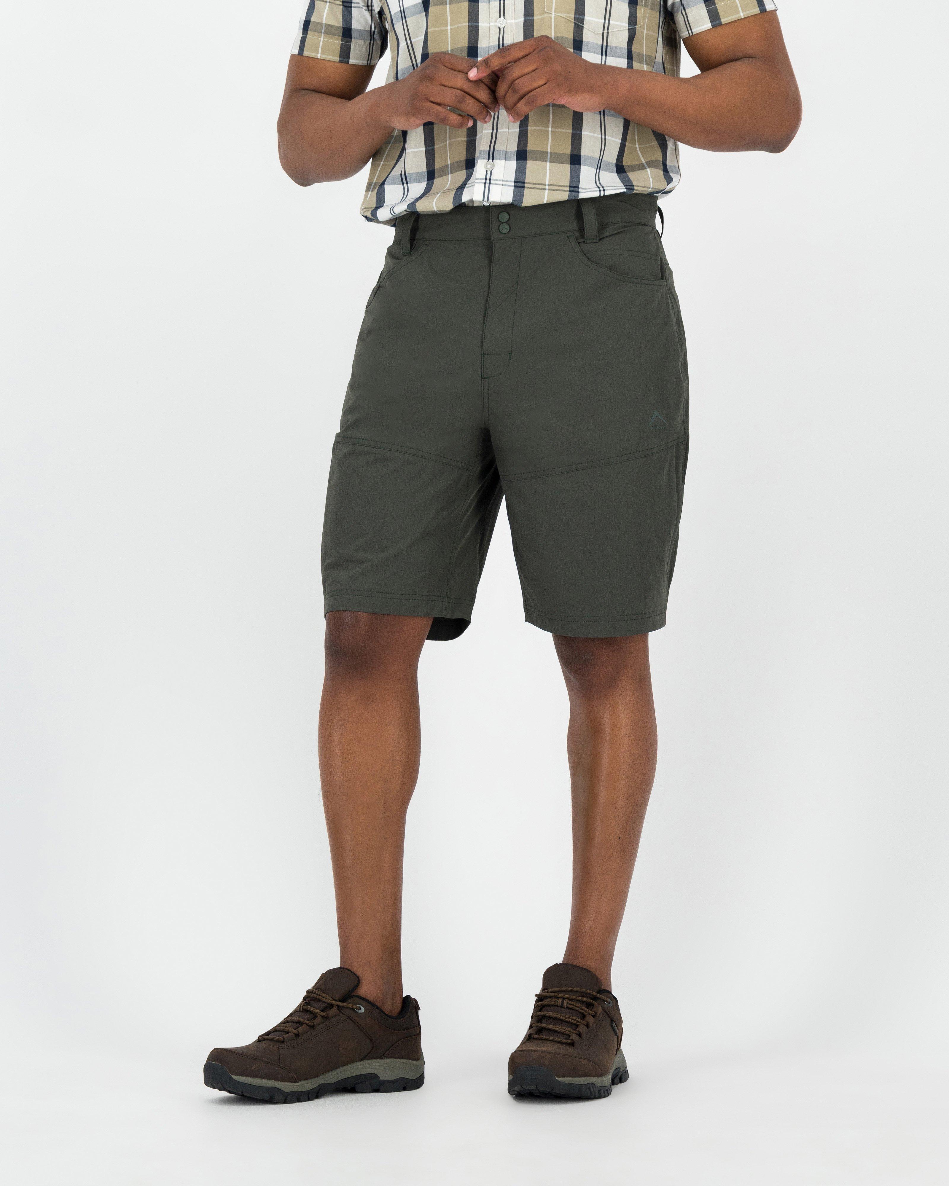 K-Way Men’s Hiker Tech Shorts -  Dark Olive