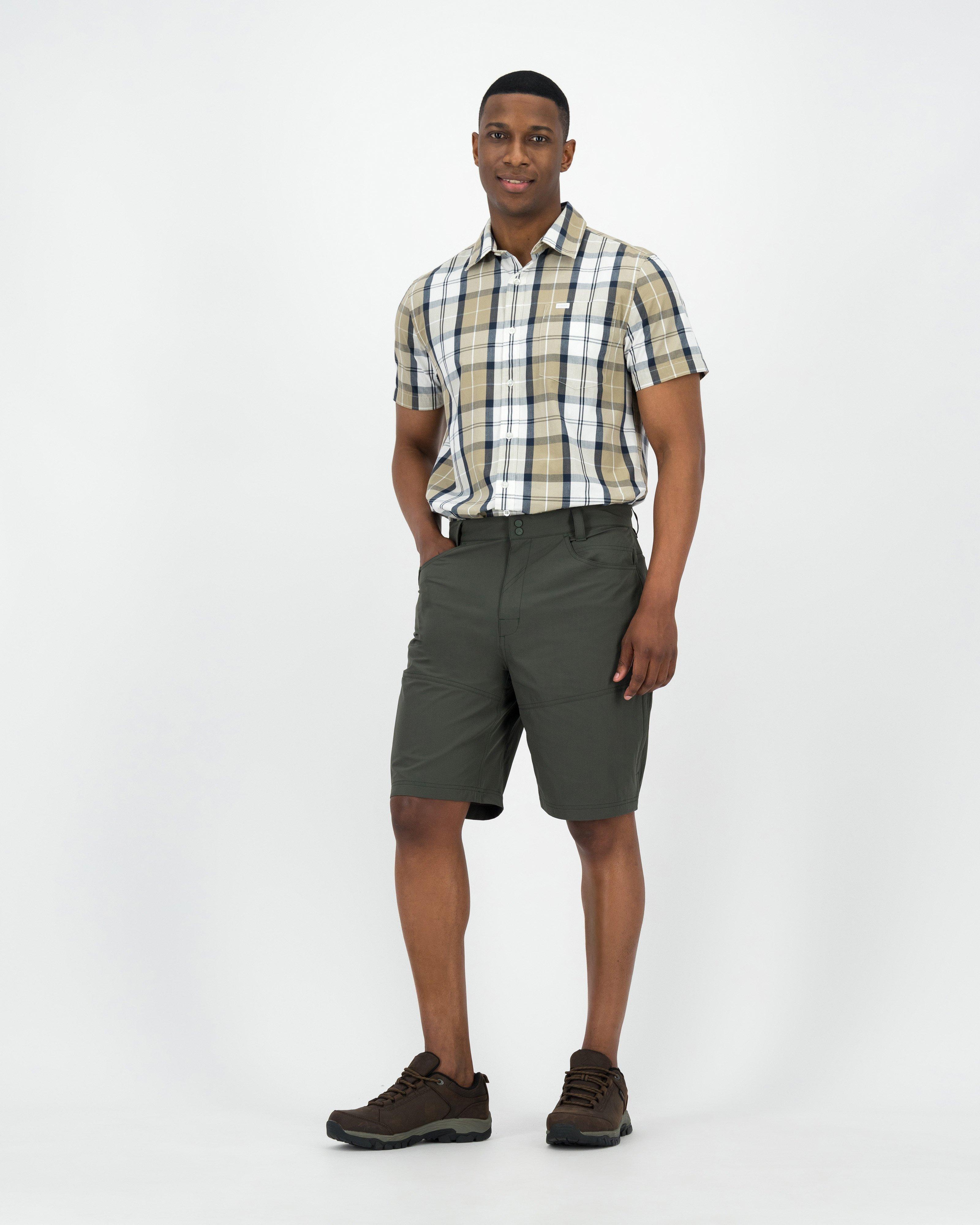 K-Way Men’s Hiker Tech Shorts -  Dark Olive