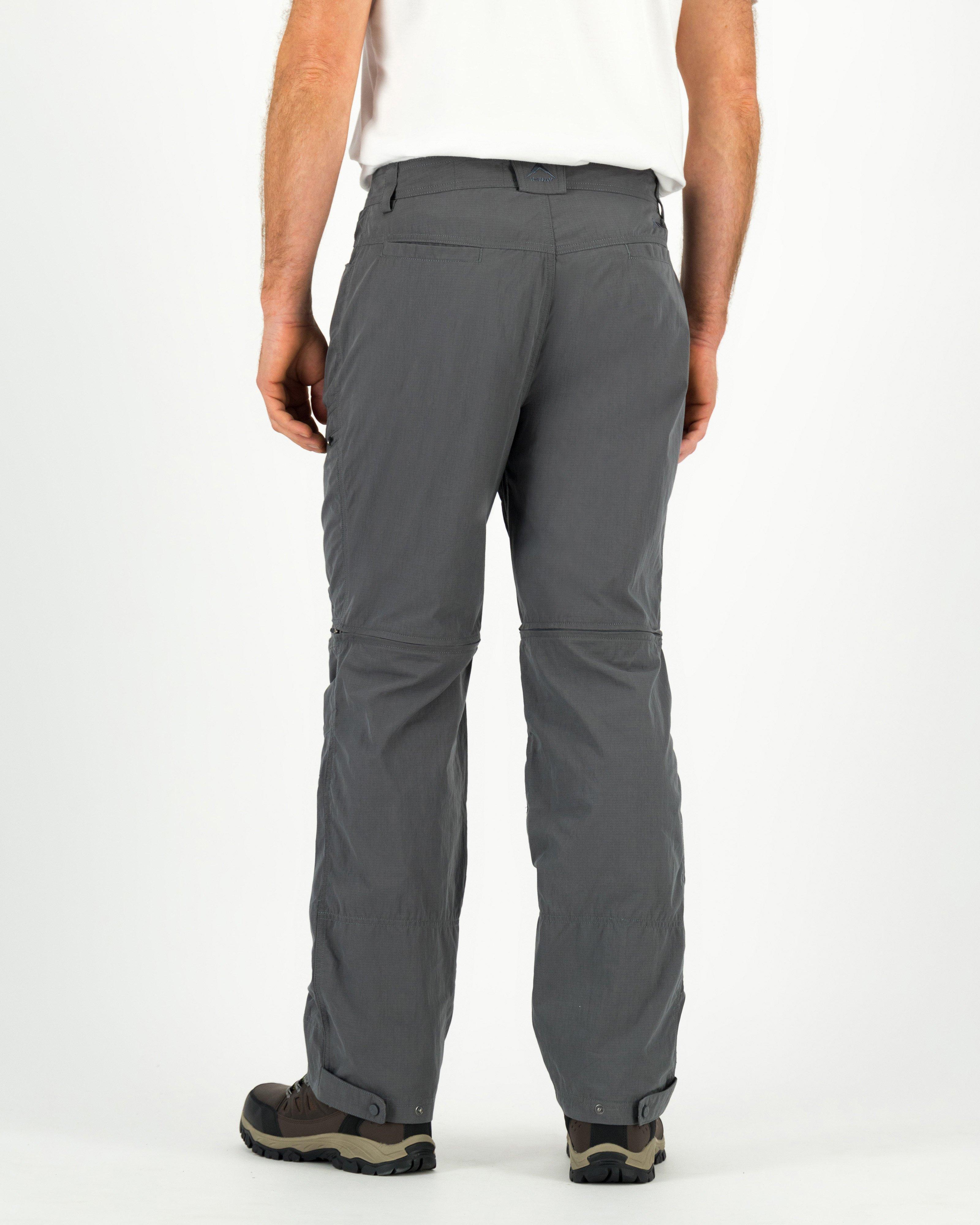 K-Way Men’s Hiker Zip-off Pants -  Graphite