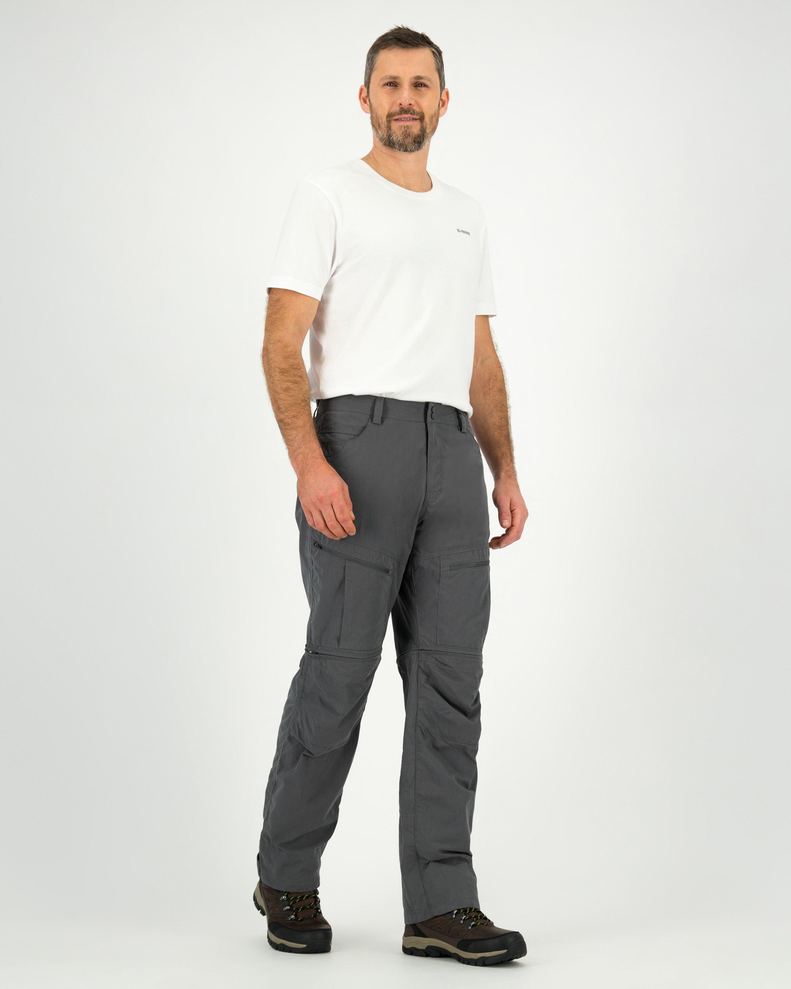 K-Way Men’s Hiker Zip-off Pants  -  Graphite