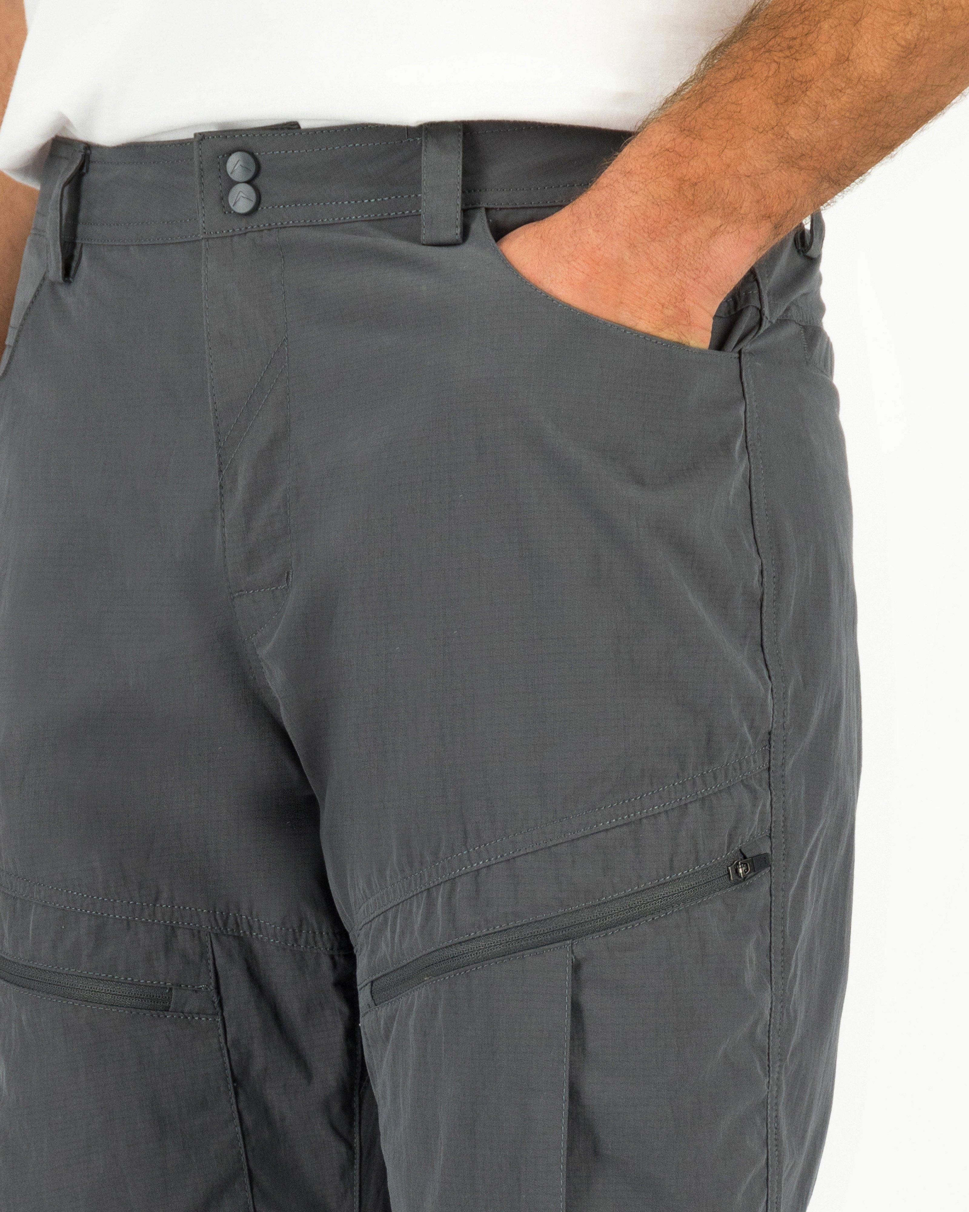 K-Way Men’s Hiker Zip-off Pants  -  Graphite