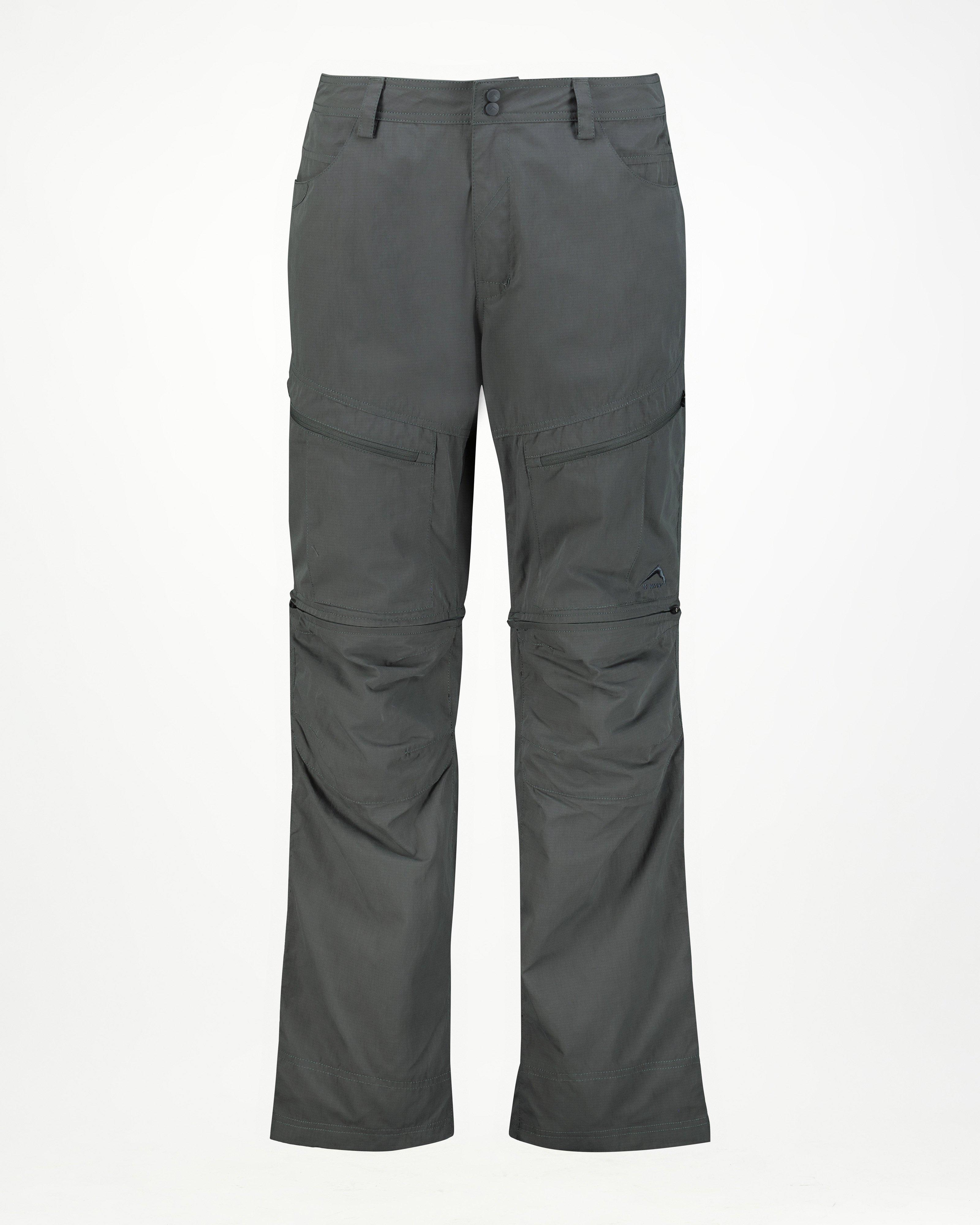 K-Way Men’s Hiker Zip-off Pants  -  Graphite